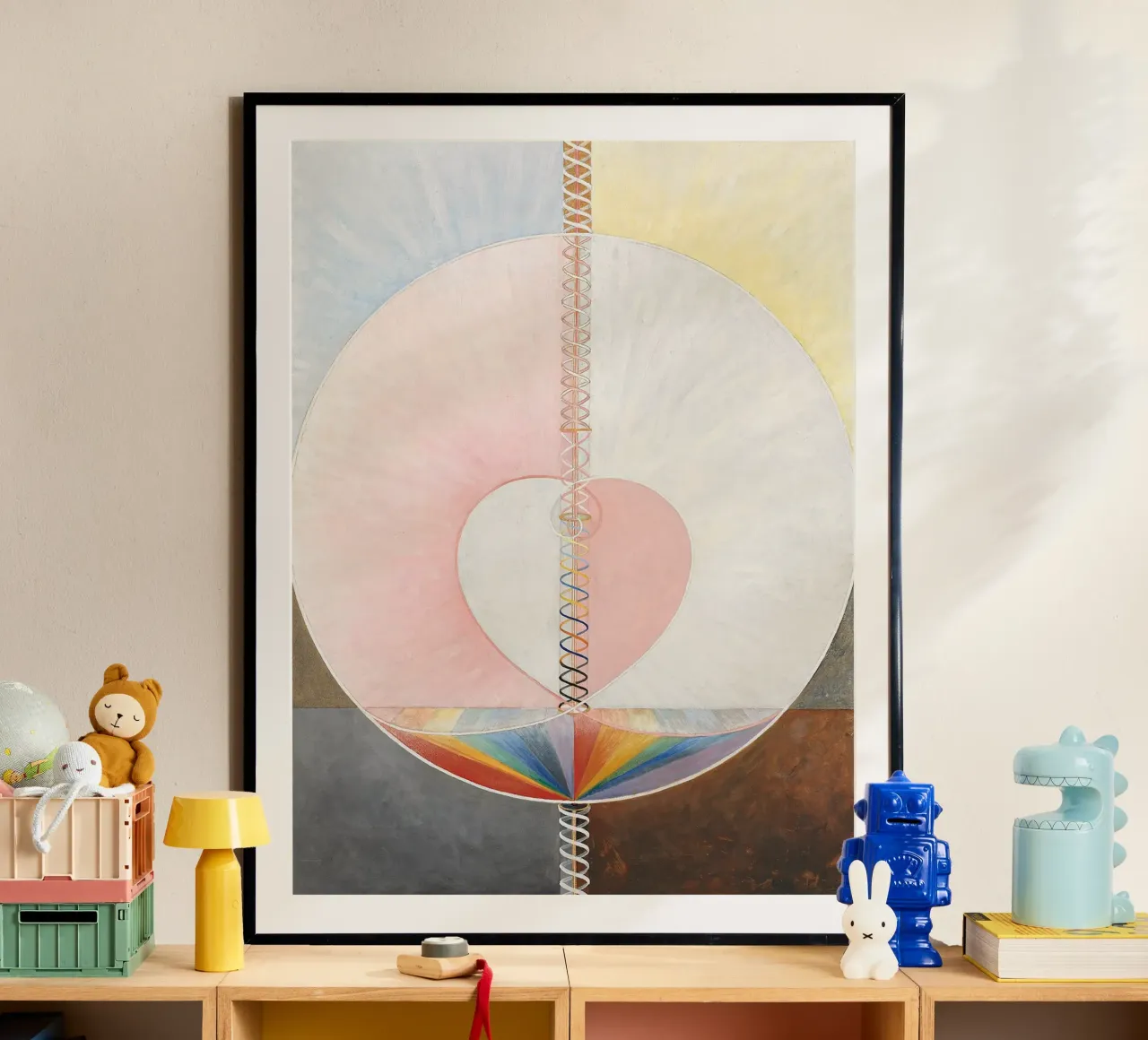 Hilma af Klint "De duif nr. 1" Kosmische hartenprint hahnemühle van homdeco