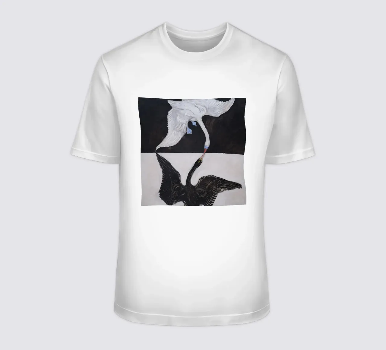 Hilma af Klint "Le cygne n° 1" Dualité et unité t-shirt de homdeco