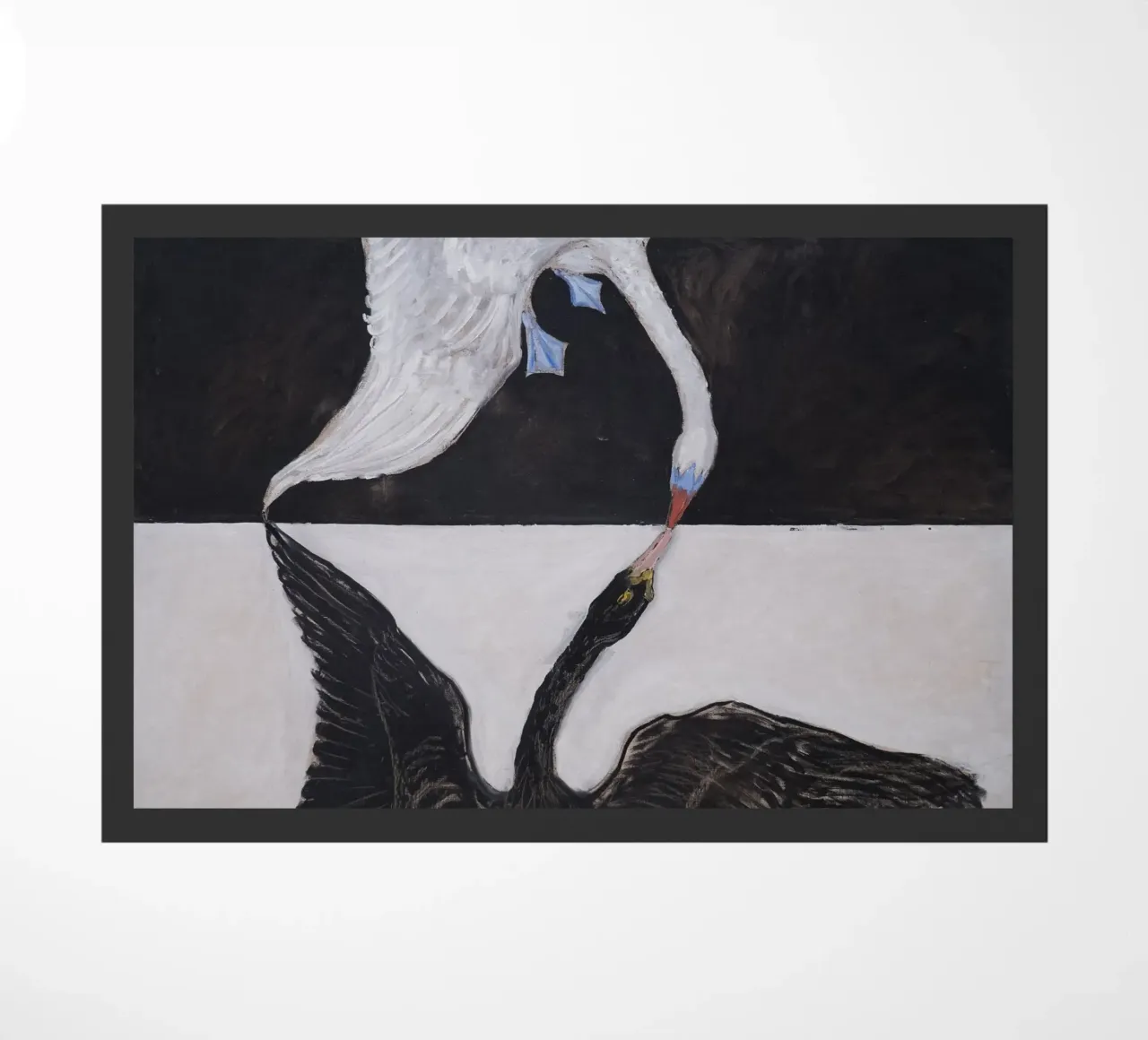 Hilma af Klint "Il cigno n. 1" Dualità e unità zerbino da homdeco
