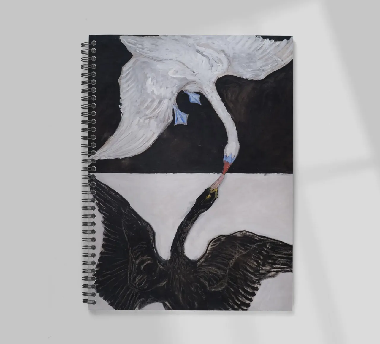 Hilma af Klint "Der Schwan Nr. 1" Dualität und Einheit Ringbuch von homdeco