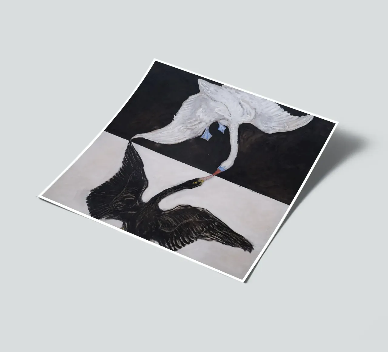 Hilma af Klint "The Swan No. 1" Duality & Unity sticker sheet by homdeco