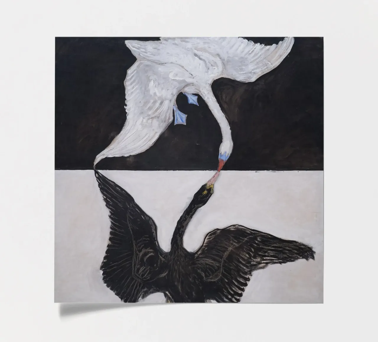 Hilma af Klint "The Swan No. 1" Duality & Unity sticker sheet by homdeco