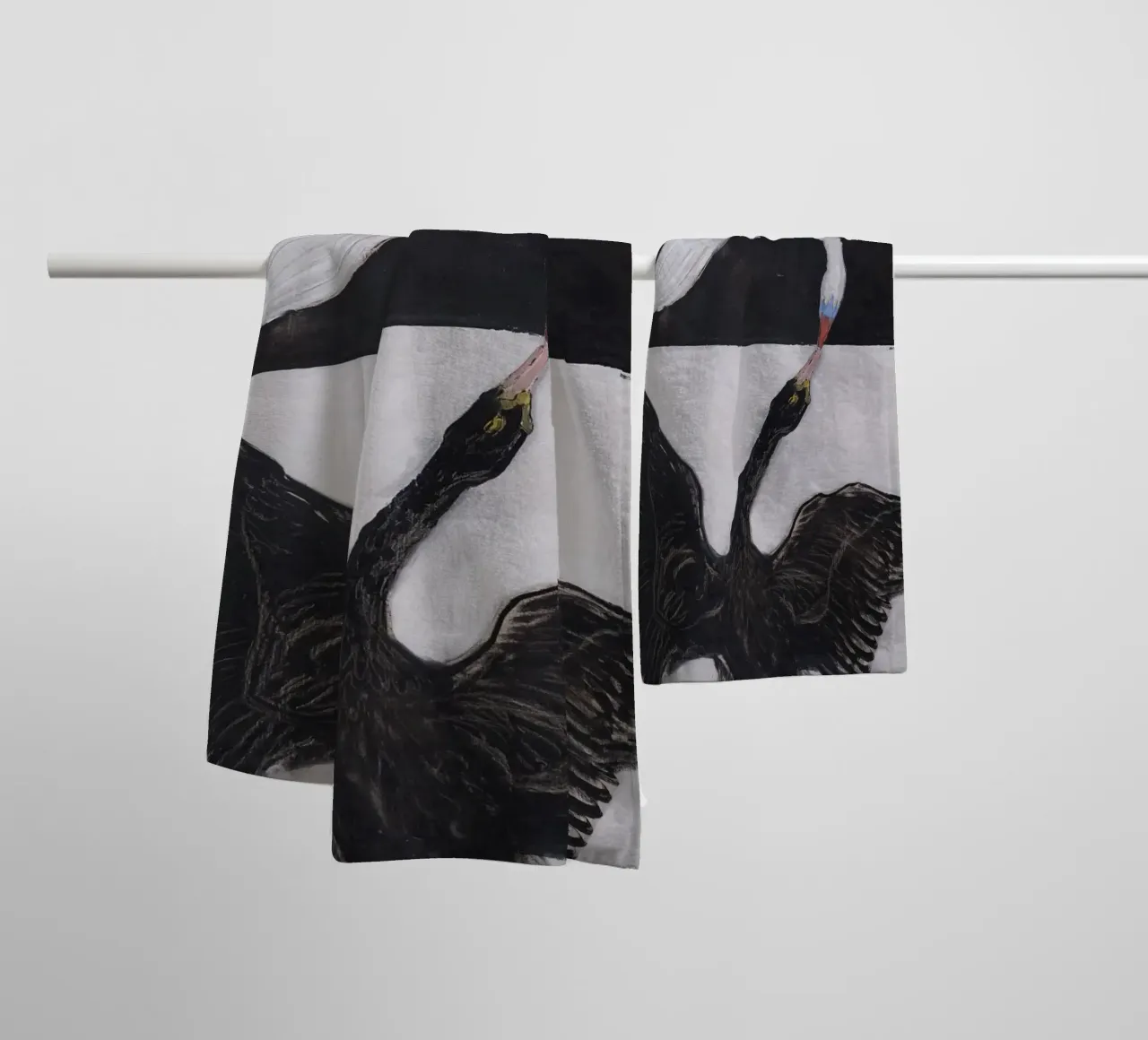 Hilma af Klint "Der Schwan Nr. 1" Dualität und Einheit Handtuch von homdeco
