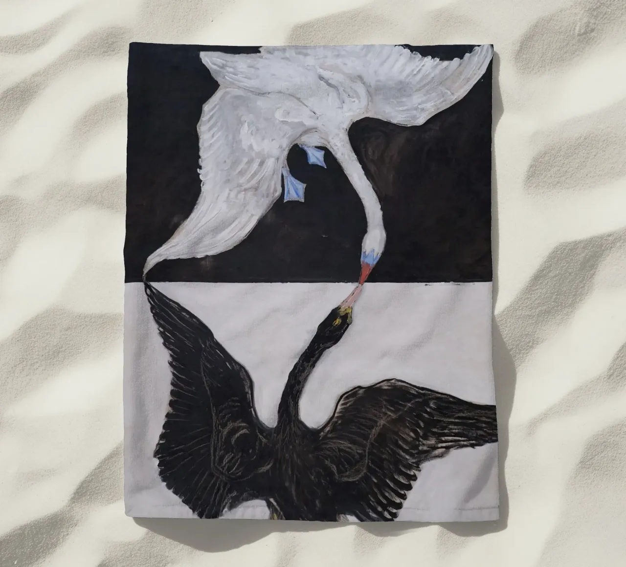 Hilma af Klint "Der Schwan Nr. 1" Dualität und Einheit Strandtuch von homdeco