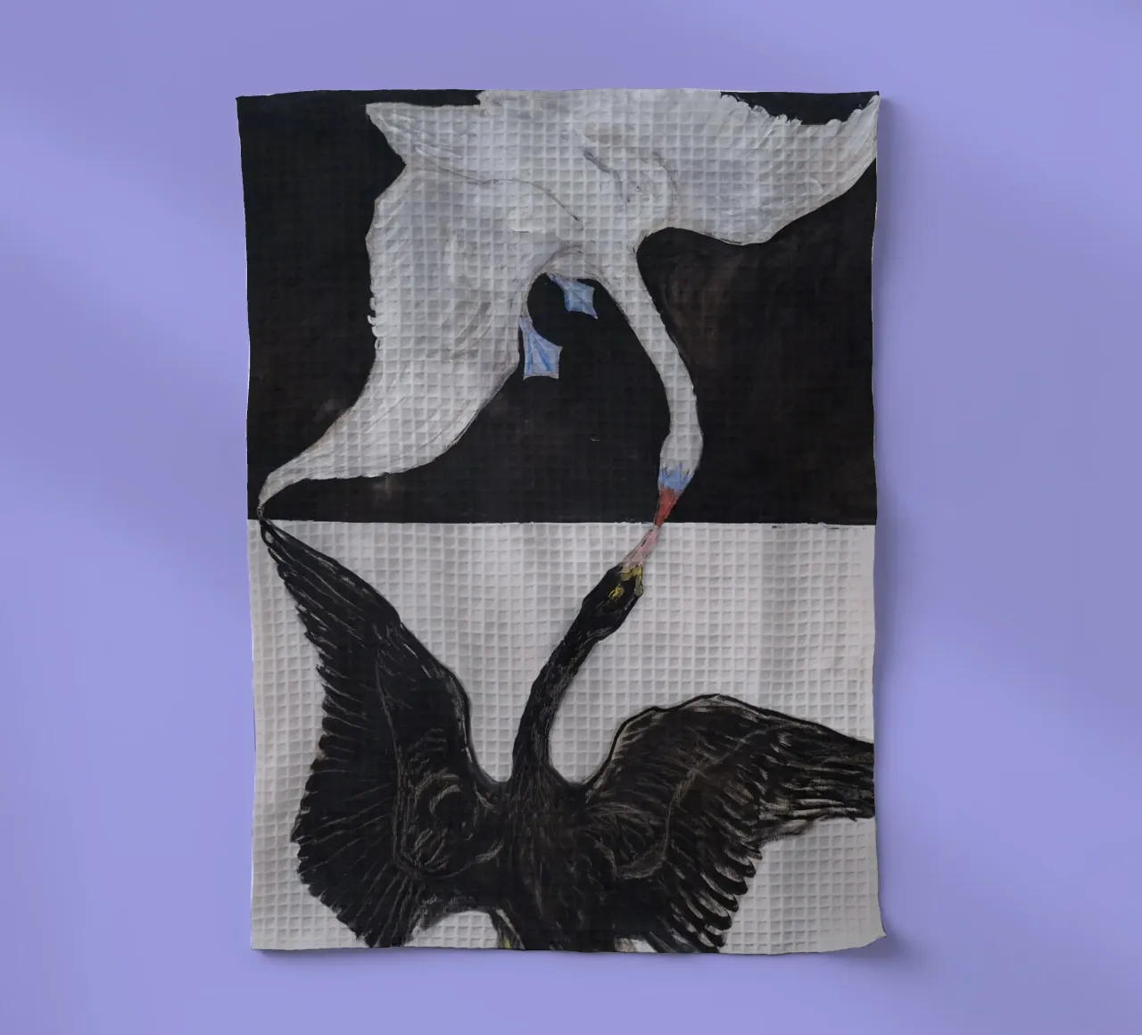 Hilma af Klint "Der Schwan Nr. 1" Dualität und Einheit Geschirrtuch von homdeco