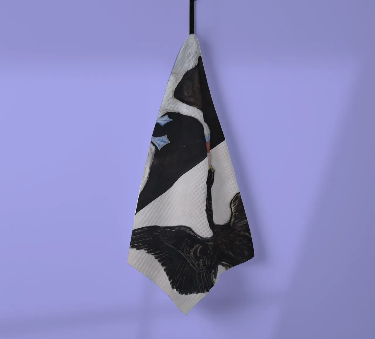 Hilma af Klint "The Swan No. 1" Duality & Unity tea towel by homdeco