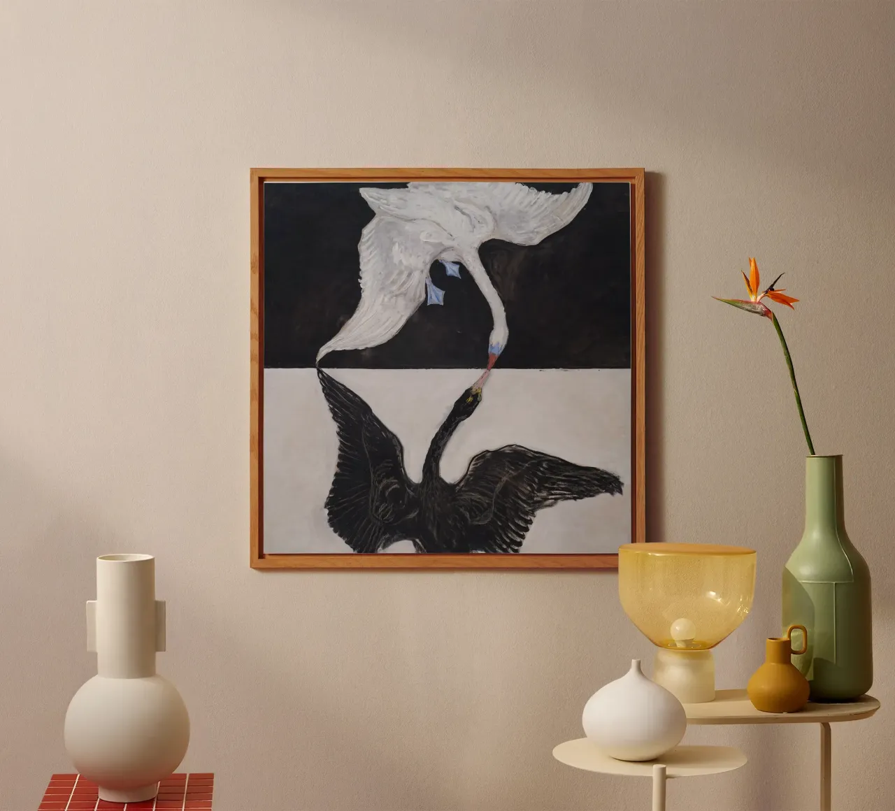 Hilma af Klint "The Swan No. 1" Duality & Unity alu-dibond by homdeco