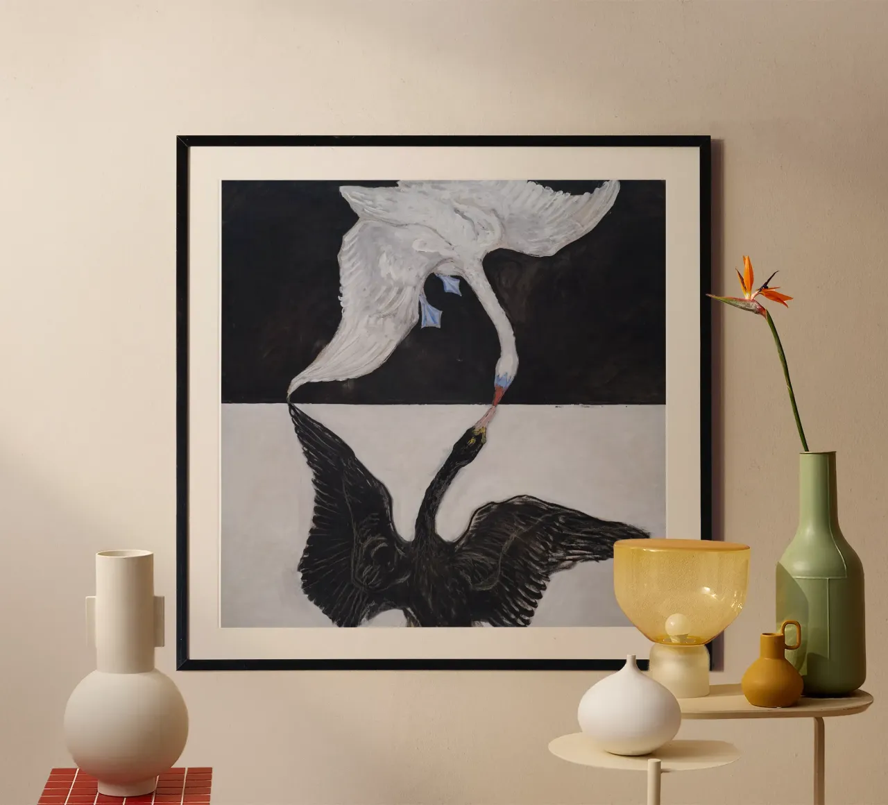 Hilma af Klint "Der Schwan Nr. 1" Dualität und Einheit Hahnemühle von homdeco
