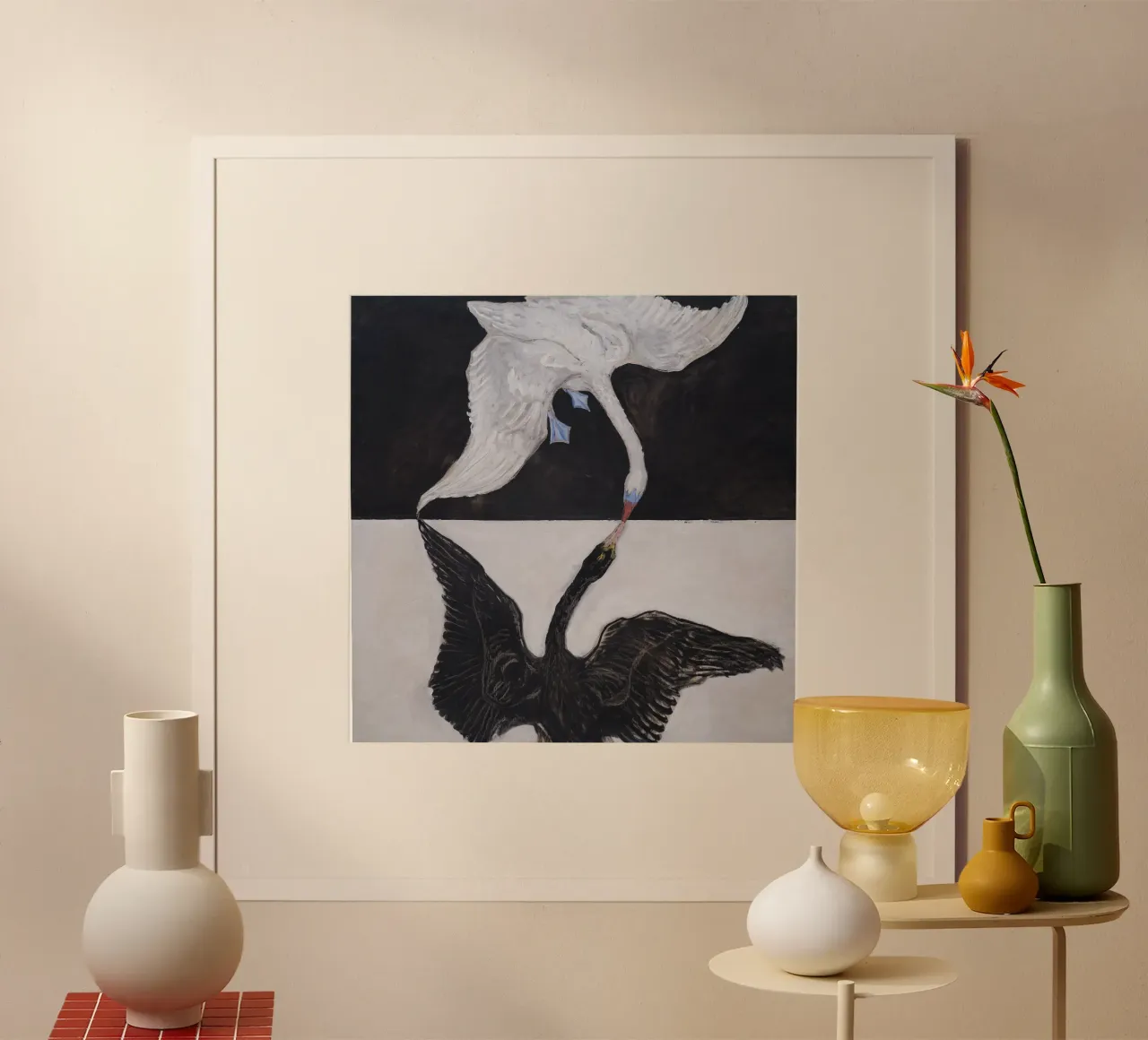 Hilma af Klint "Der Schwan Nr. 1" Dualität und Einheit Hahnemühle von homdeco