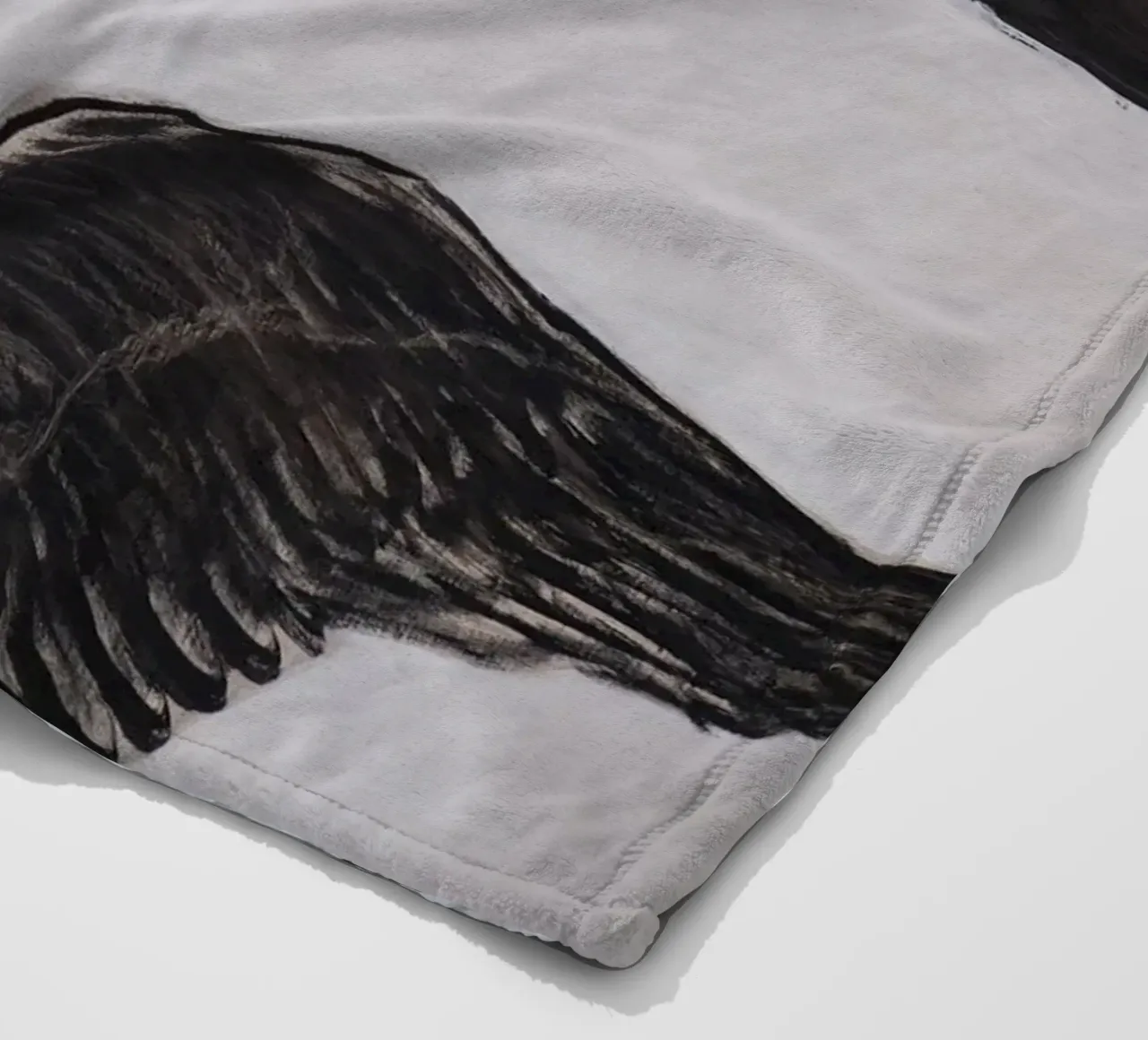 Hilma af Klint "The Swan No. 1" Duality & Unity fleece blanket by homdeco