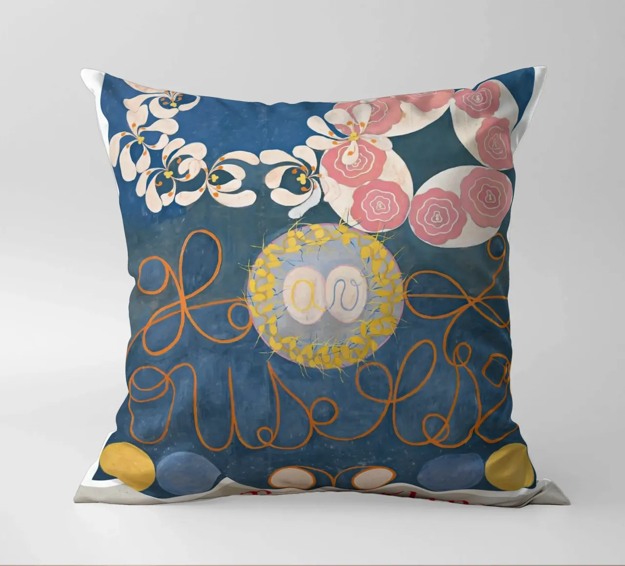 Hilma af Klint "Infanzia n. 1" Astratto floreale blu cuscino da homdeco