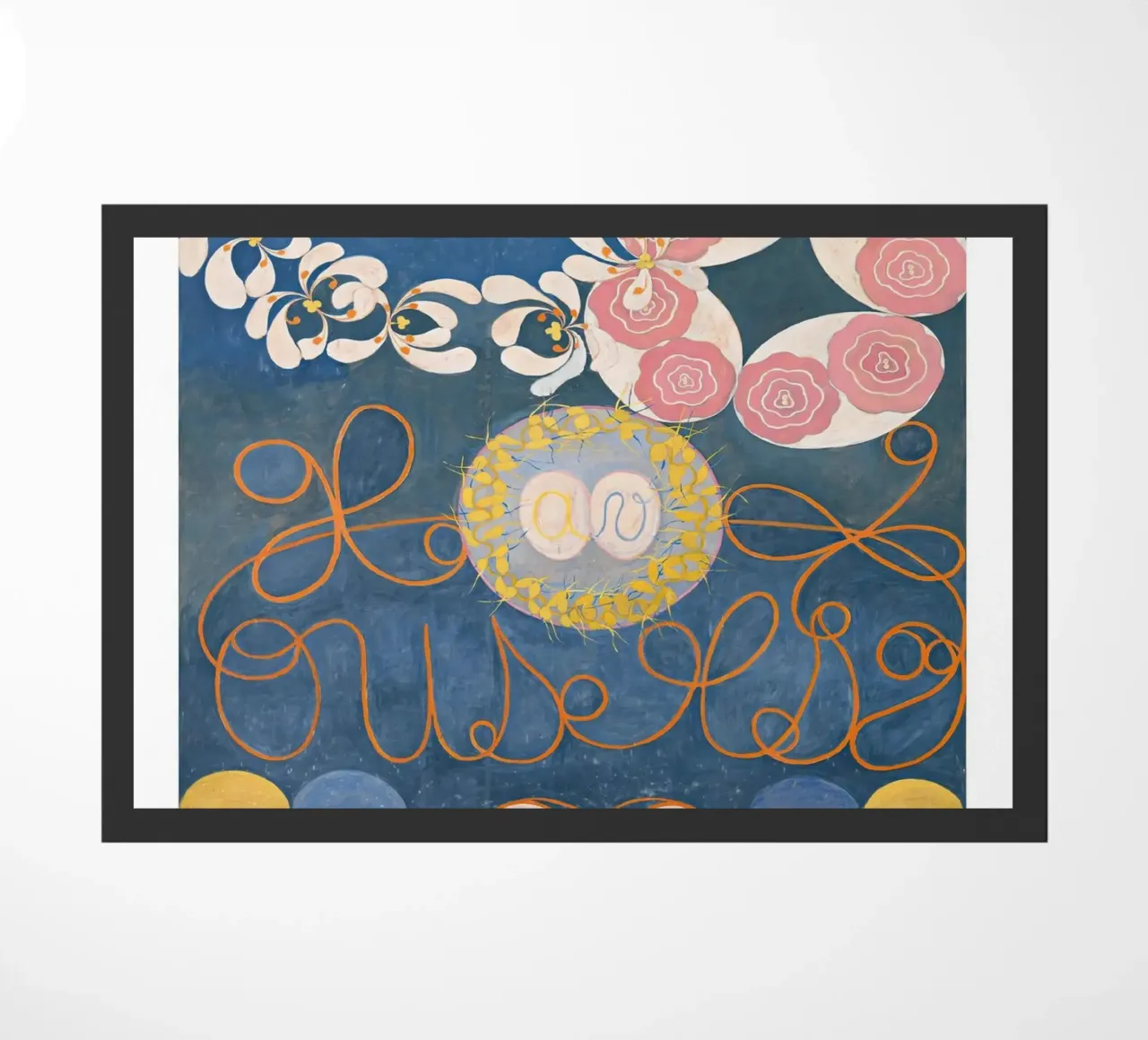Hilma af Klint "Infanzia n. 1" Astratto floreale blu zerbino da homdeco