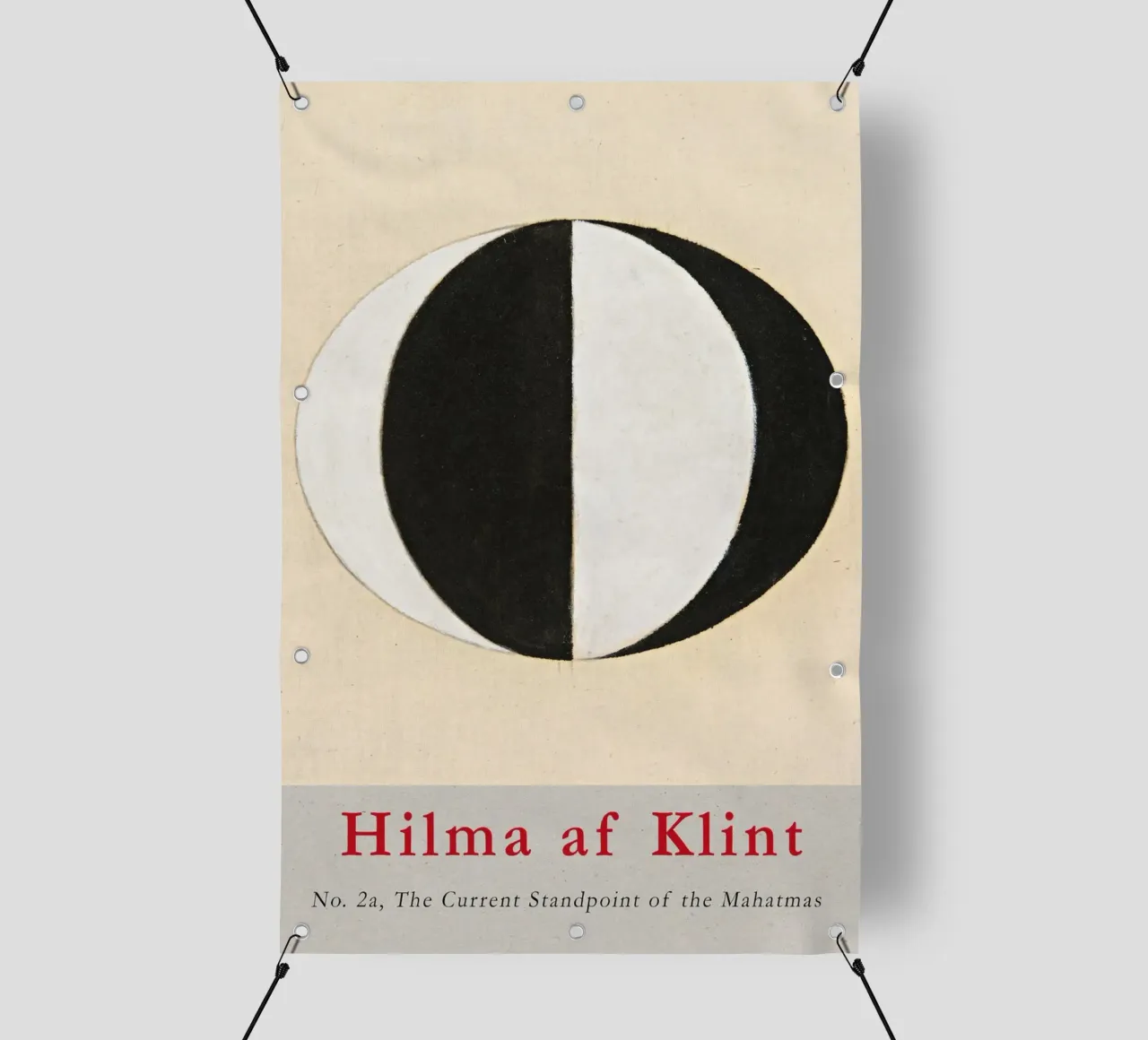 Hilma af Klint "Mahatmas" Poster astratto sulla dualità telo in pvc da homdeco