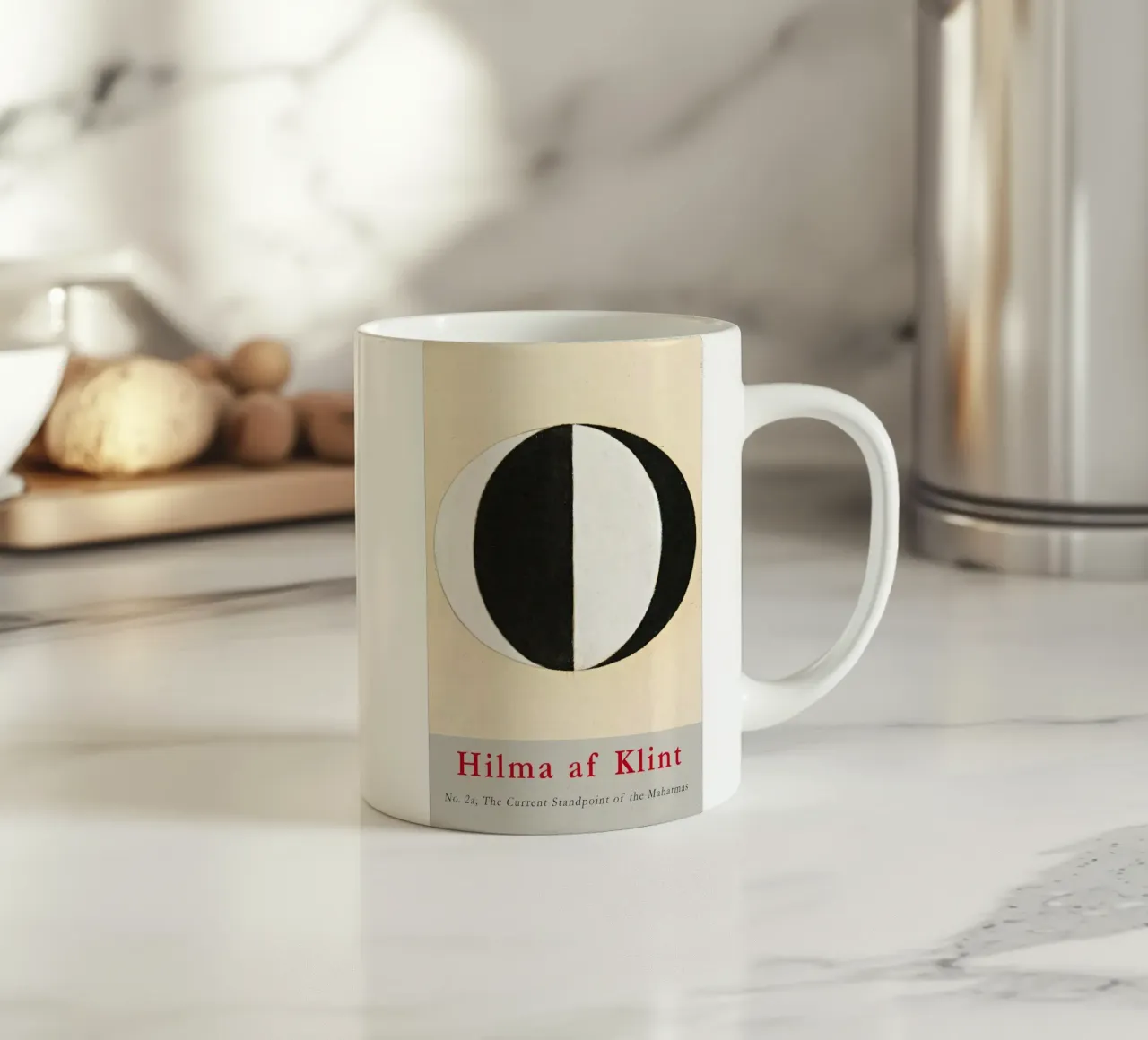 Hilma af Klint "Mahatmas" Poster astratto sulla dualità tazza in ceramica da homdeco