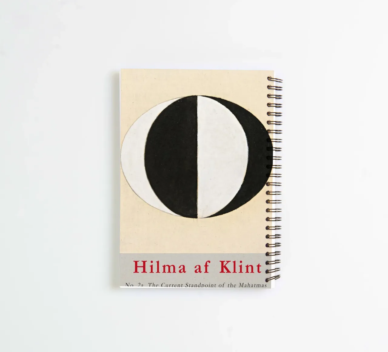 Hilma af Klint "Mahatmas" Duality Abstract Poster spiral notebook by homdeco