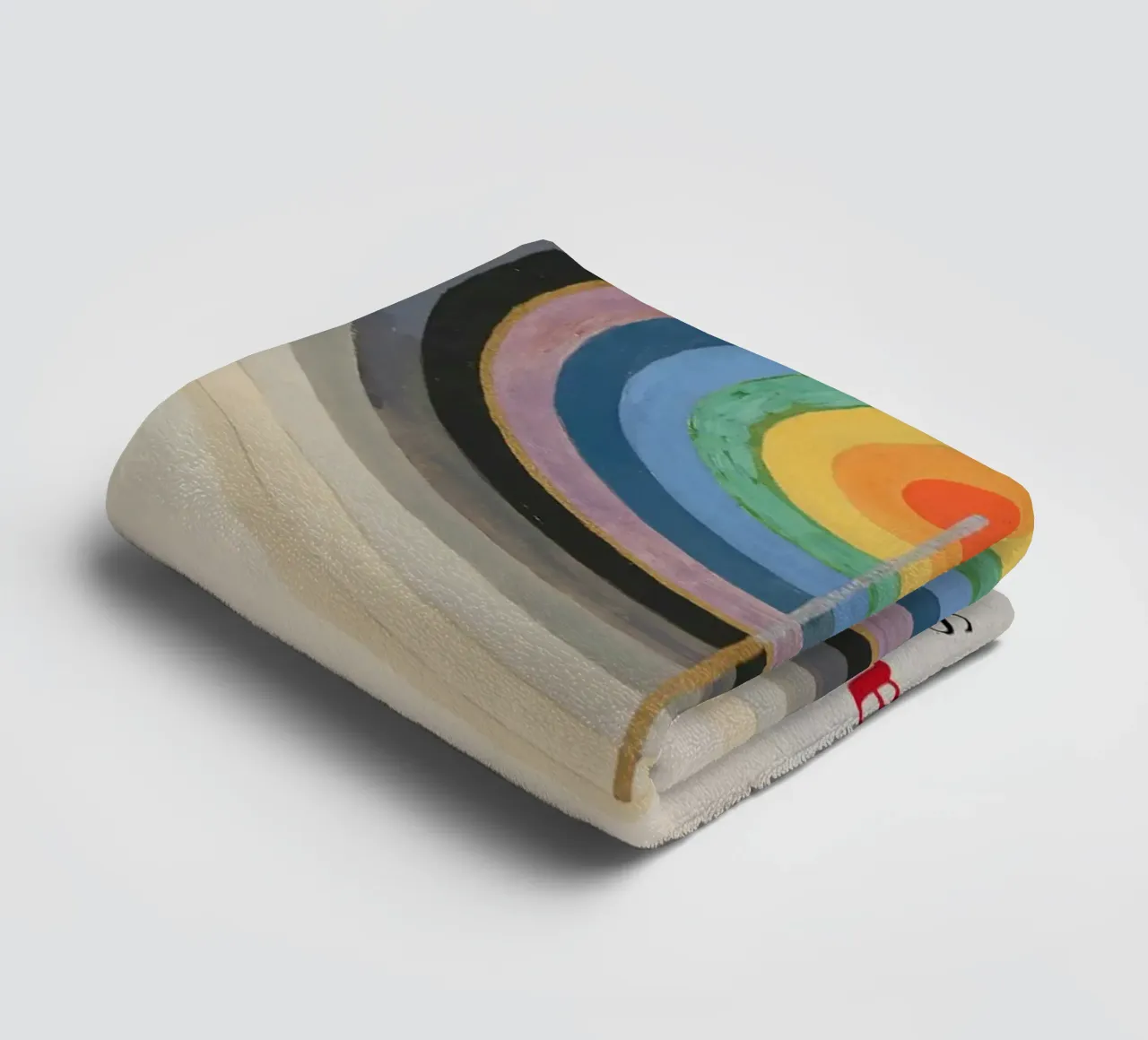 Hilma af Klint "Starting Point" Cosmic Circle Print towel by homdeco