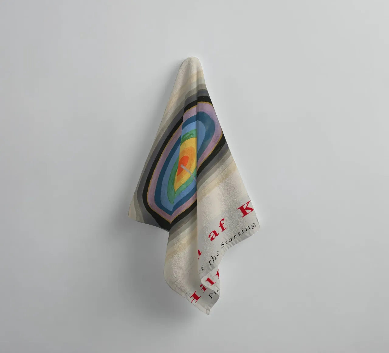 Hilma af Klint "Starting Point" Cosmic Circle Print towel by homdeco