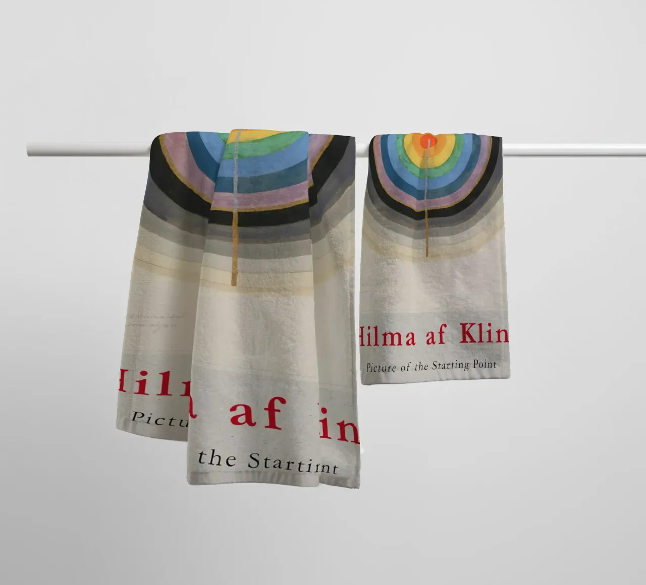 Hilma af Klint "Starting Point" Cosmic Circle Print towel by homdeco