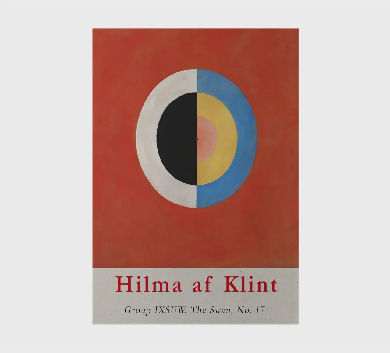 Hilma af Klint "The Swan No. 17" Cosmic Duality Print notebook by homdeco