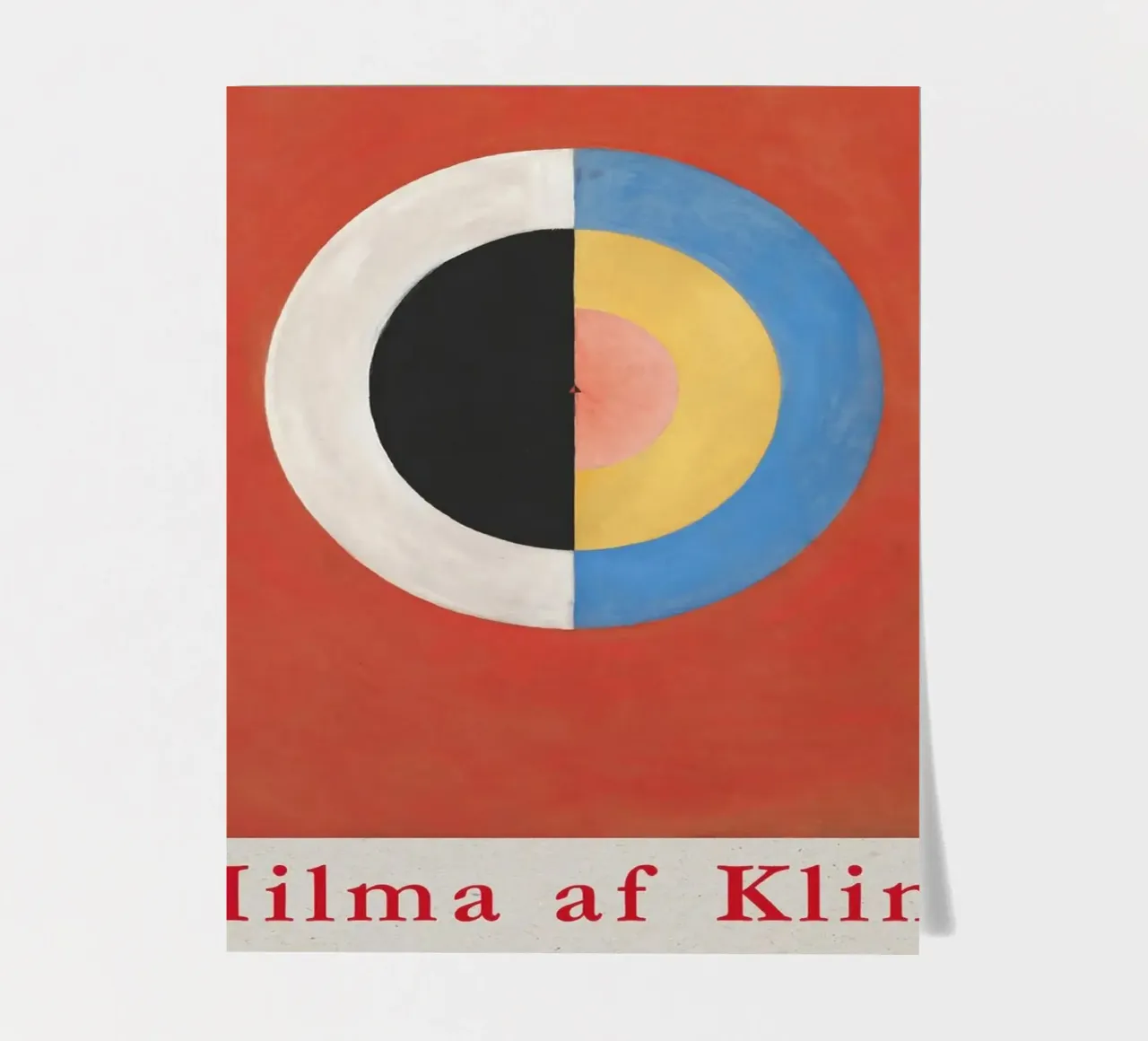 Hilma af Klint "The Swan No. 17" Cosmic Duality Print sticker sheet by homdeco