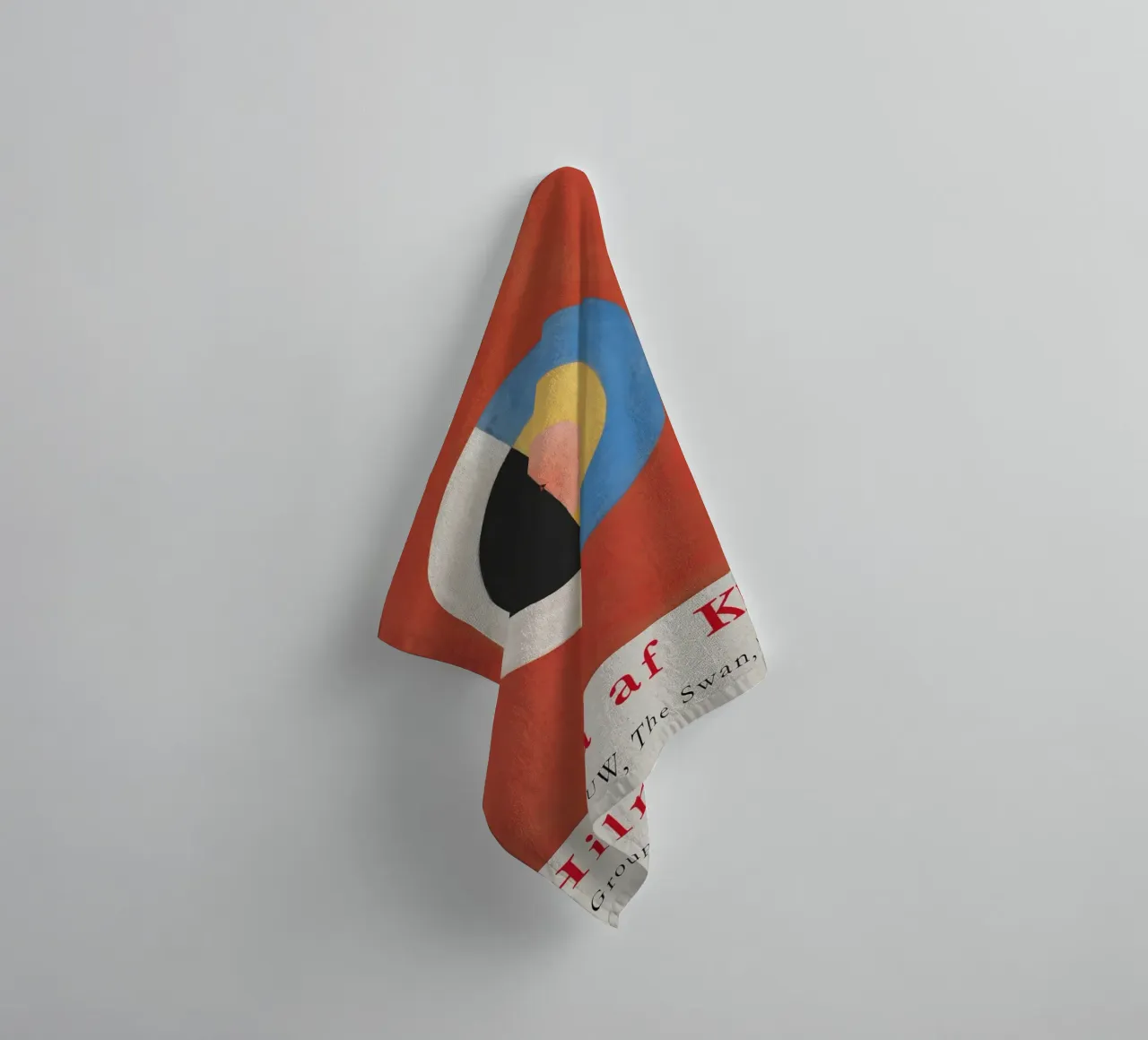 Hilma af Klint "The Swan No. 17" Cosmic Duality Print towel by homdeco