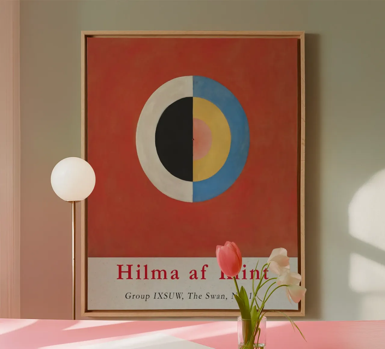 Hilma af Klint "The Swan No. 17" Cosmic Duality Print canvas by homdeco