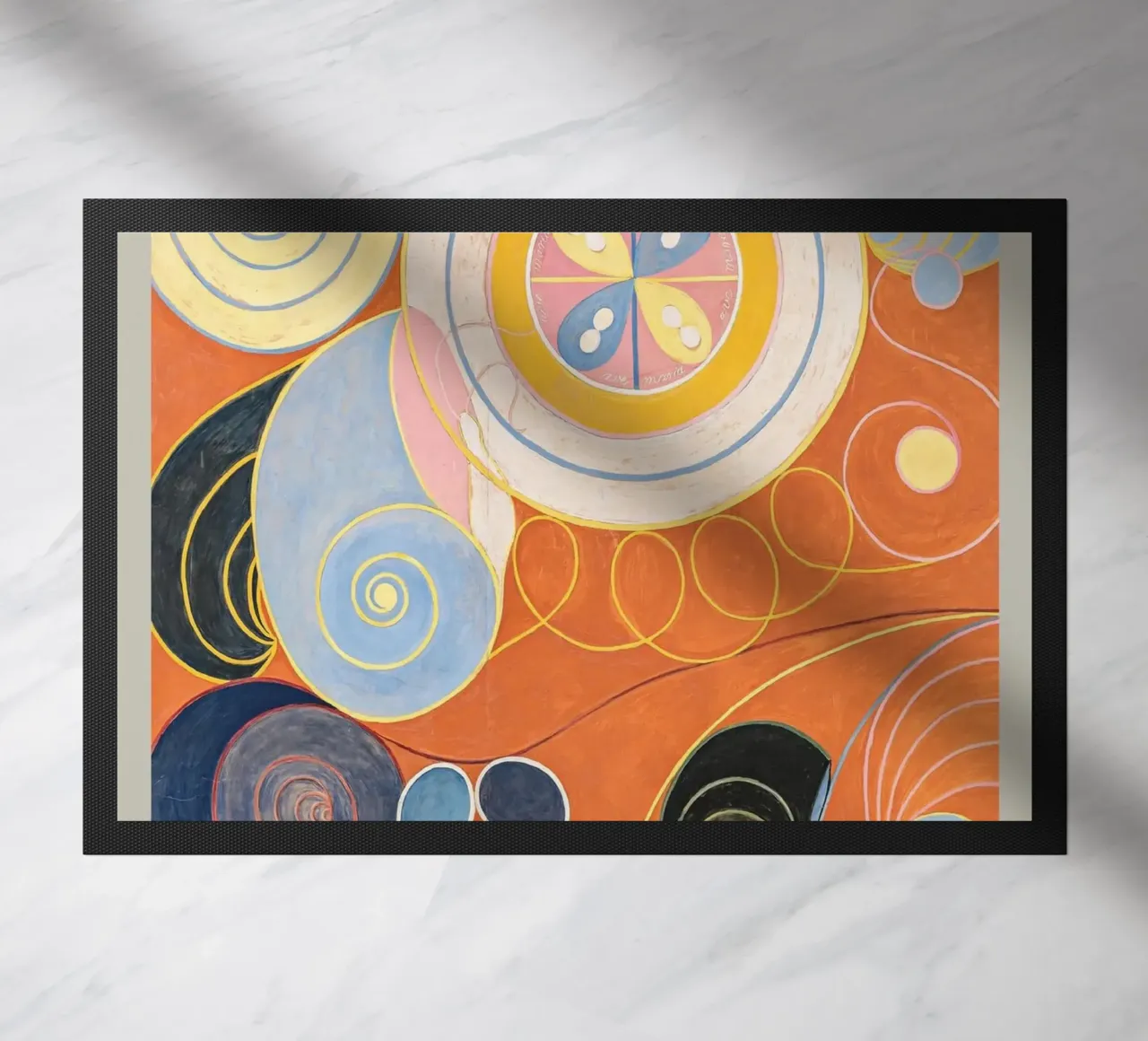 Hilma af Klint "Gioventù n. 3" Poster astratto a spirali zerbino da homdeco