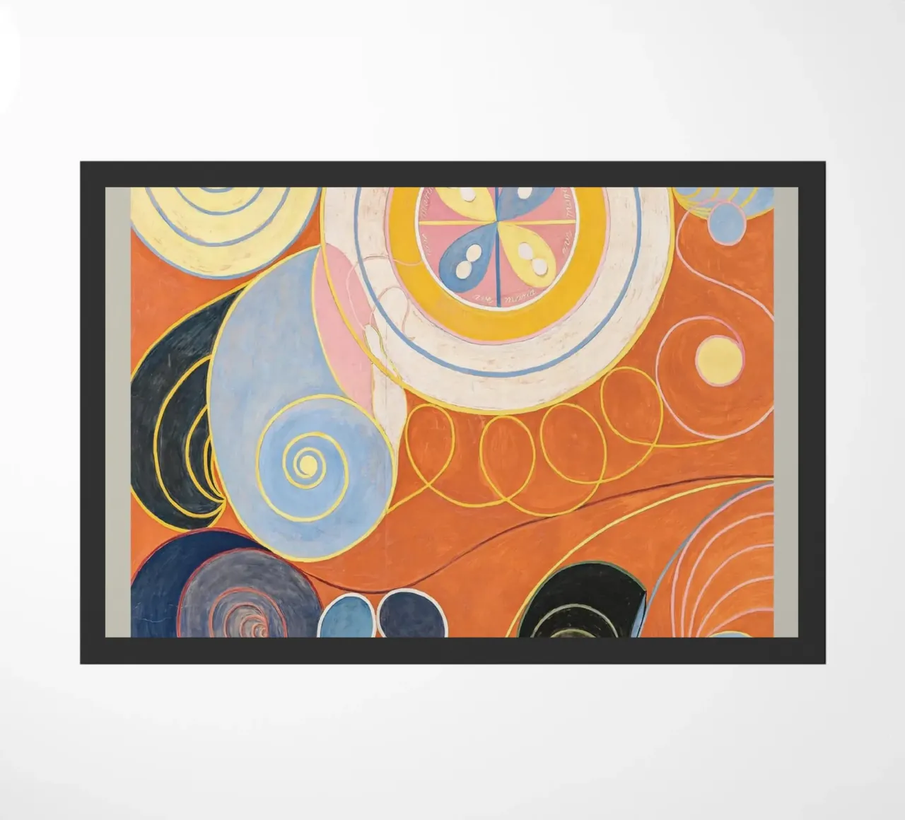 Hilma af Klint "Gioventù n. 3" Poster astratto a spirali zerbino da homdeco
