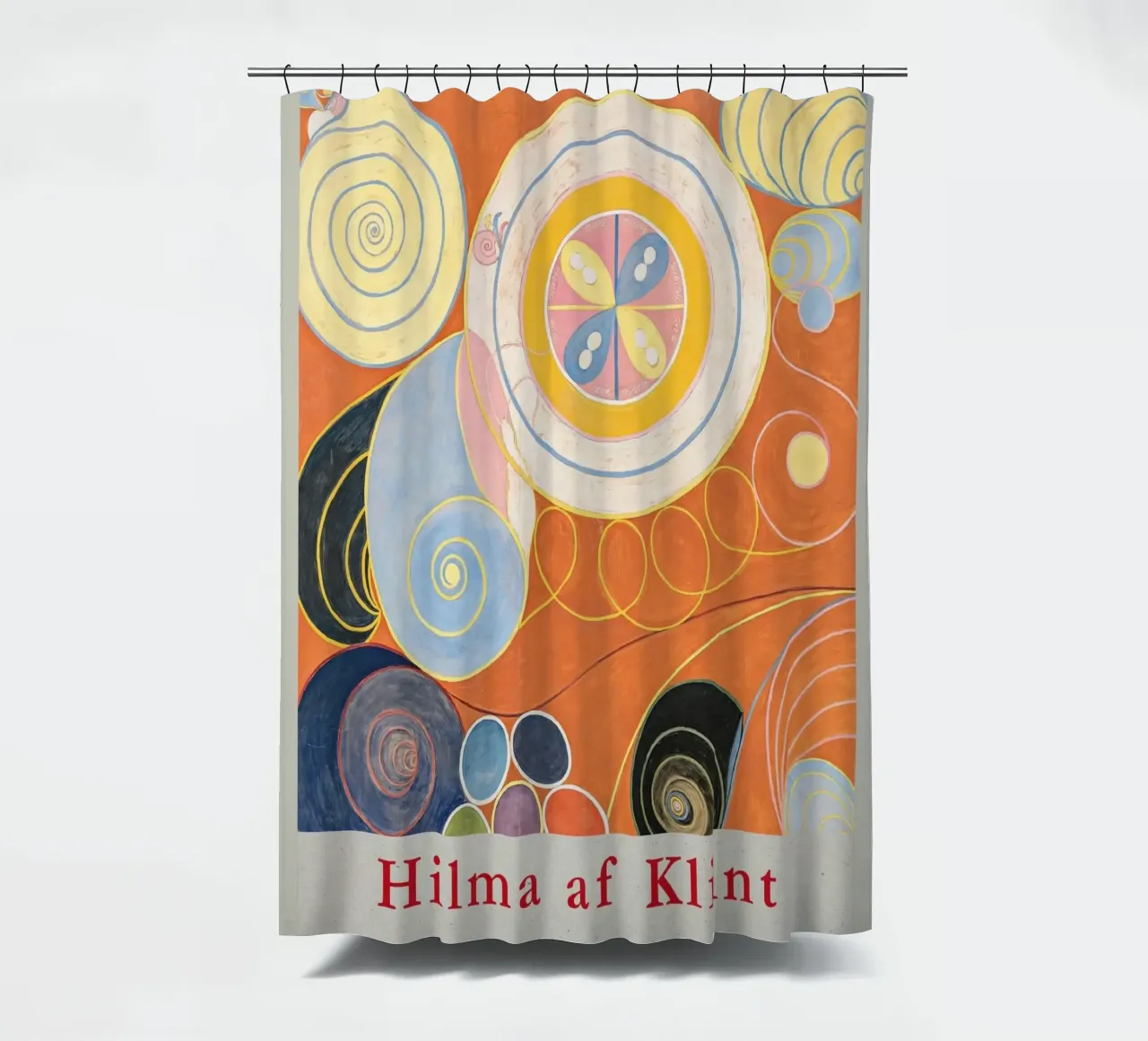 Hilma af Klint "Gioventù n. 3" Poster astratto a spirali tenda da doccia da homdeco
