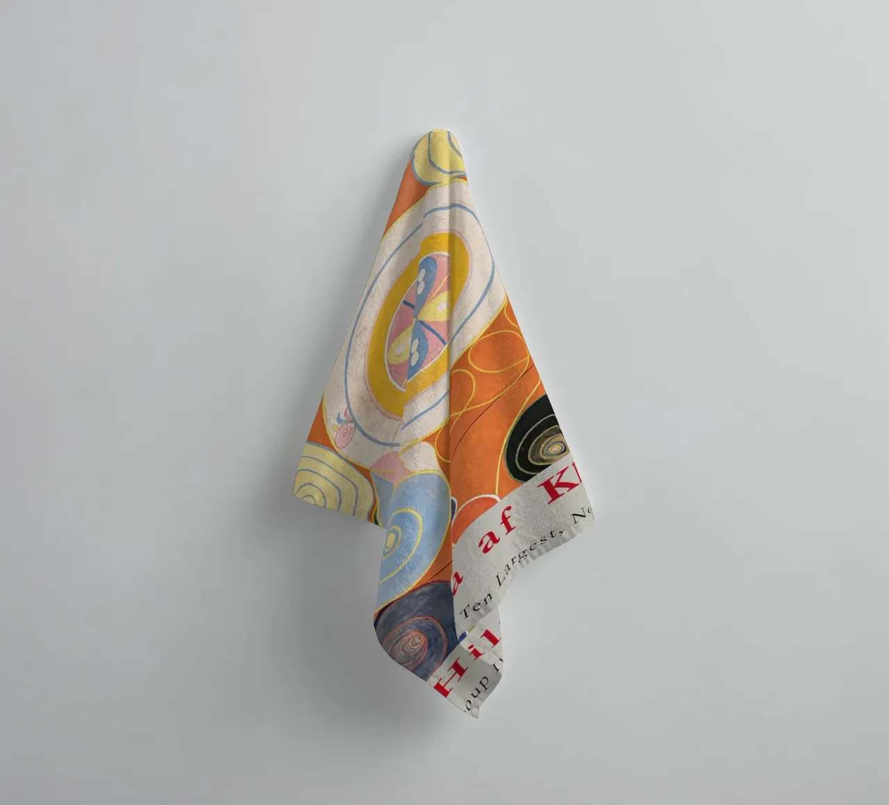Hilma af Klint "Gioventù n. 3" Poster astratto a spirali asciugamano da bagno da homdeco