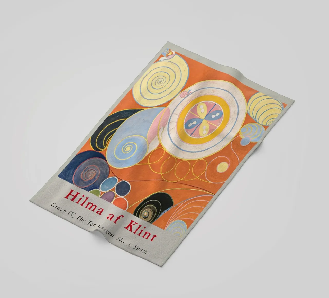 Hilma af Klint "Gioventù n. 3" Poster astratto a spirali telo mare da homdeco