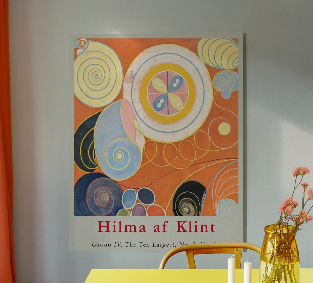 Hilma af Klint "Gioventù n. 3" Poster astratto a spirali plexiglass da homdeco