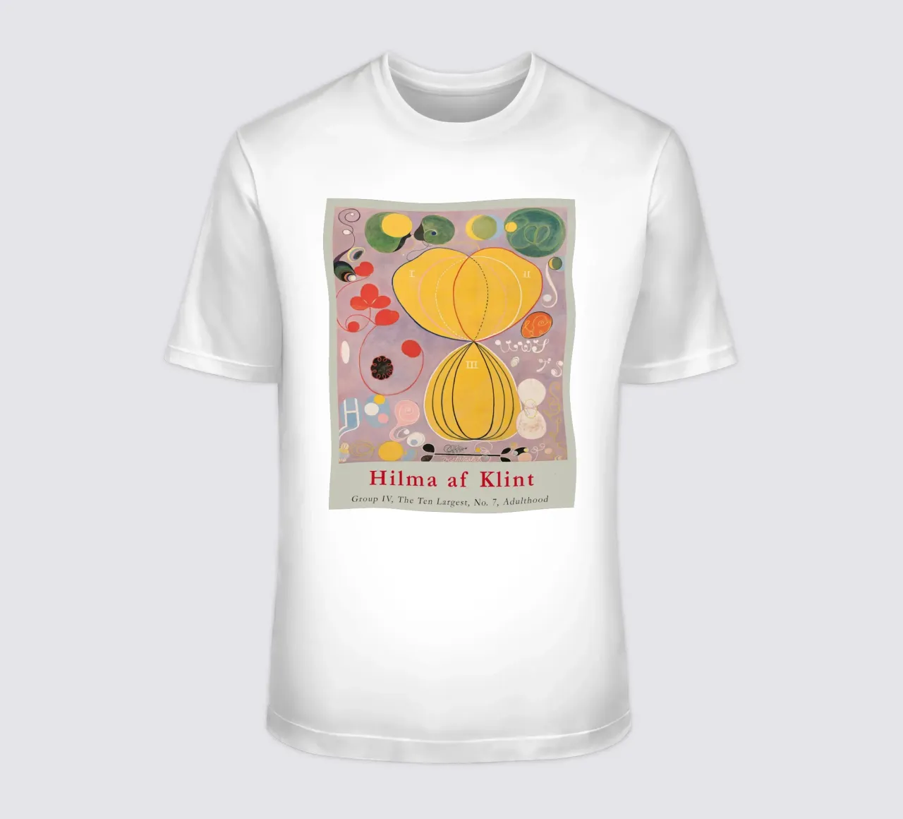 Hilma af Klint "Adulthood No. 7" Carte de vie abstraite t-shirt de homdeco