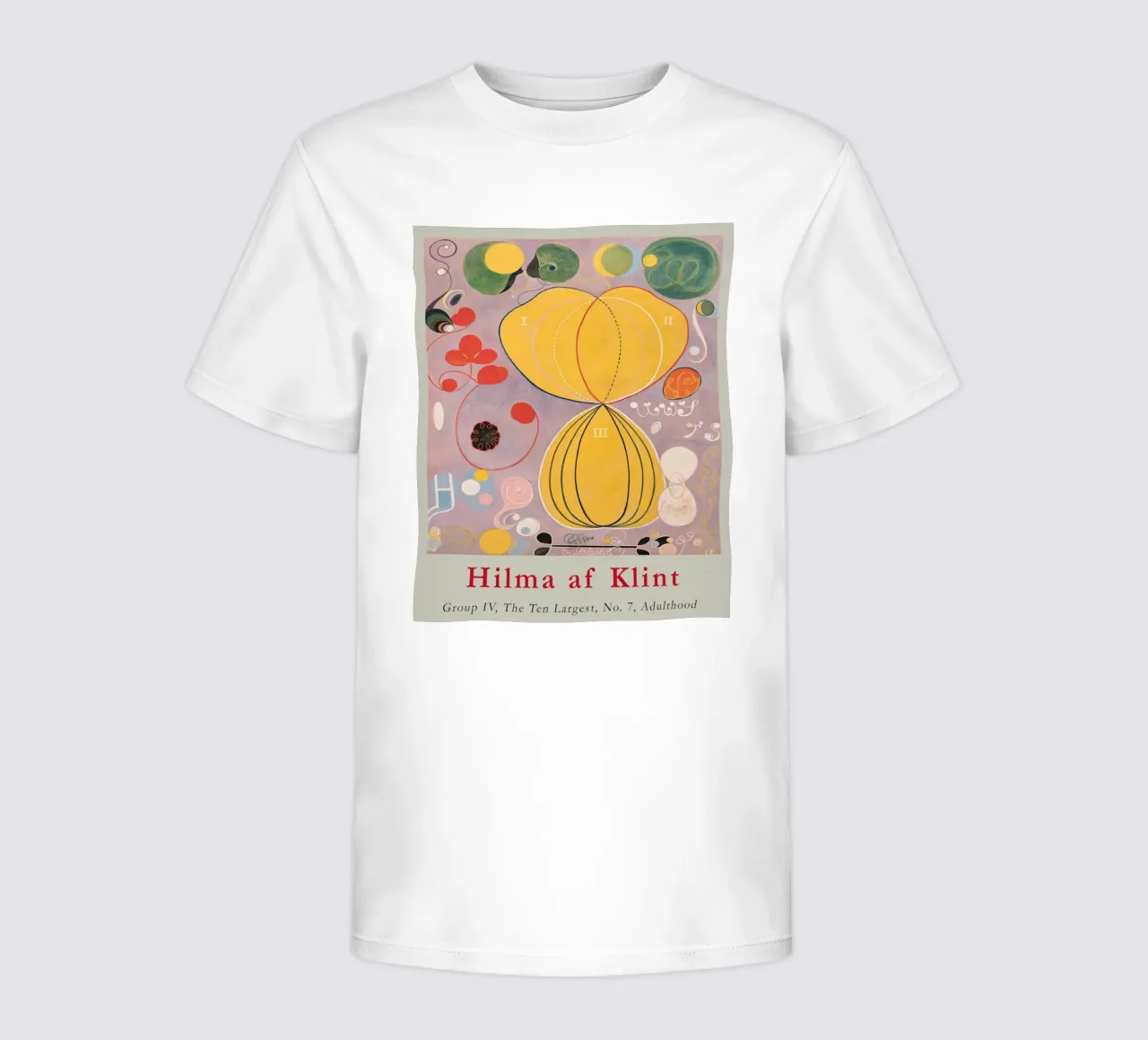 Hilma af Klint "Adulthood No. 7" Abstract Life Map kids t-shirt by homdeco