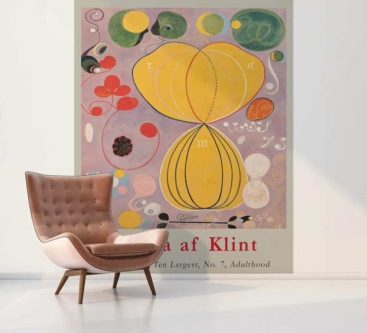 Hilma af Klint "Adulthood No. 7" Abstract Life Map photo wallpaper by homdeco