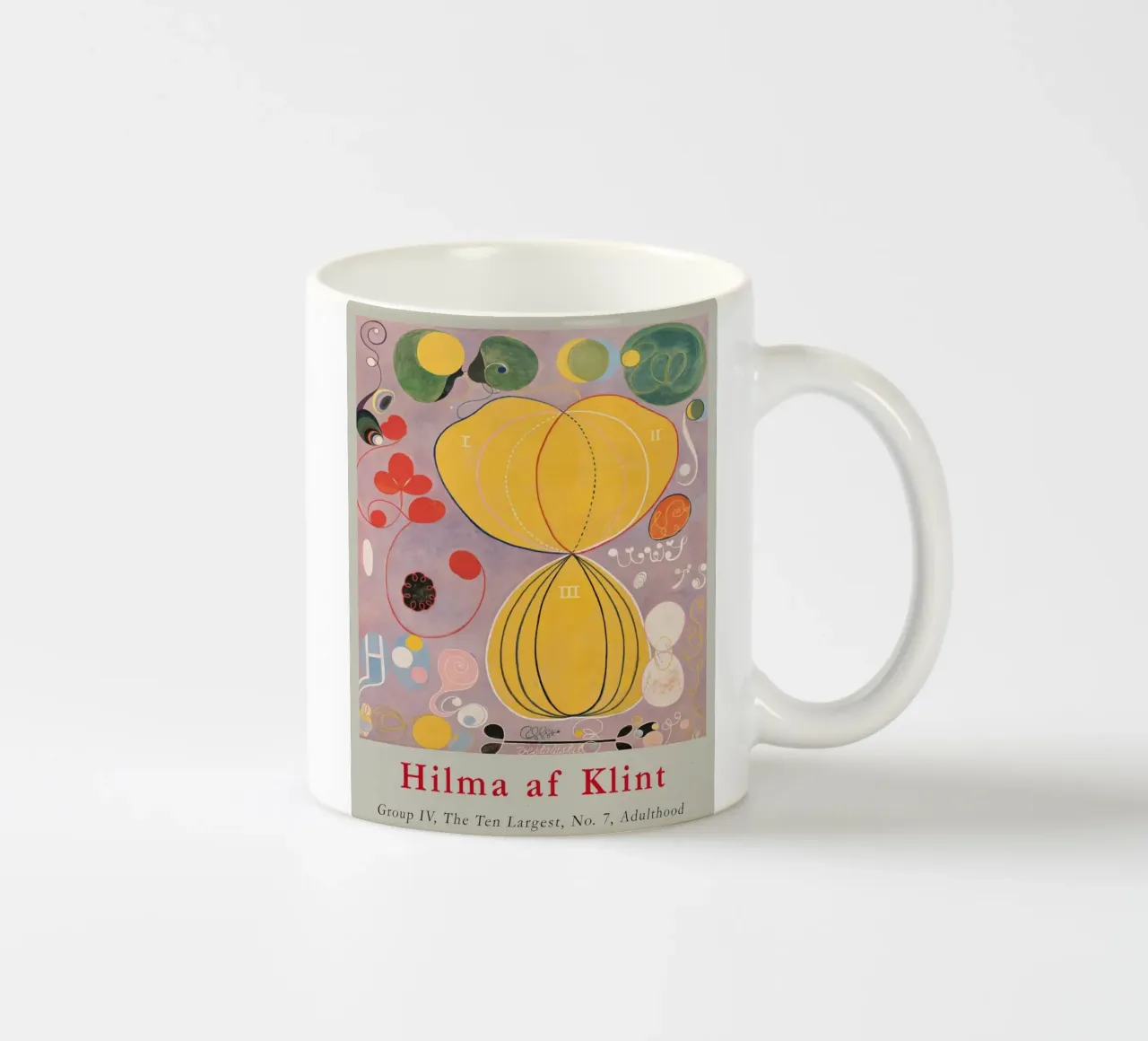 Hilma af Klint "Adulthood No. 7" Mappa astratta della vita tazza in ceramica da homdeco