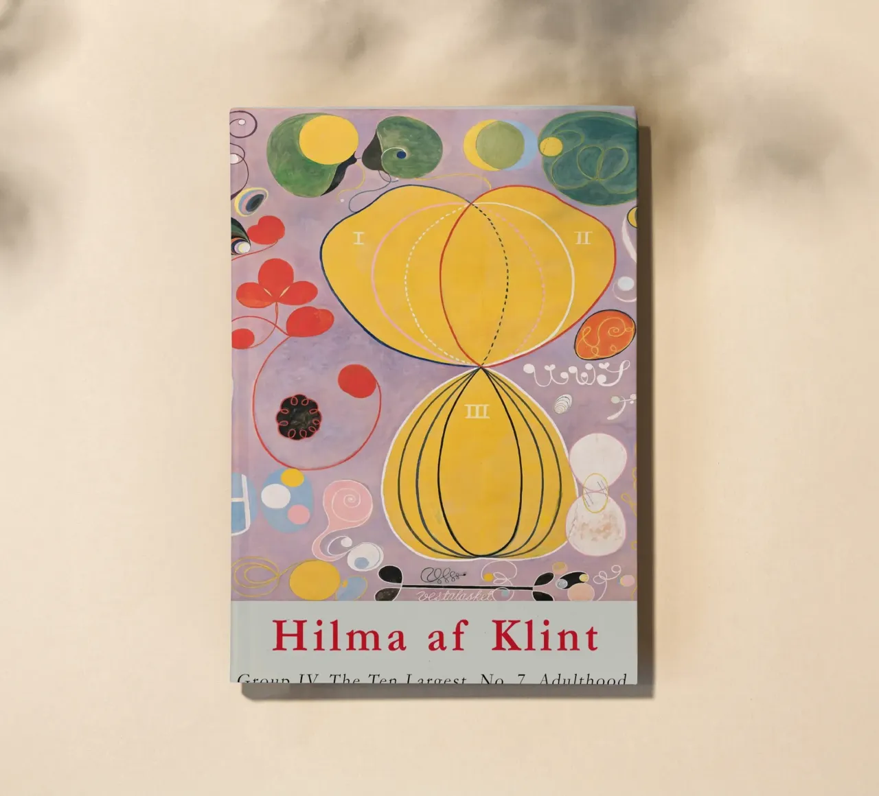 Hilma af Klint "Adulthood No. 7" Abstract Life Map notebook by homdeco