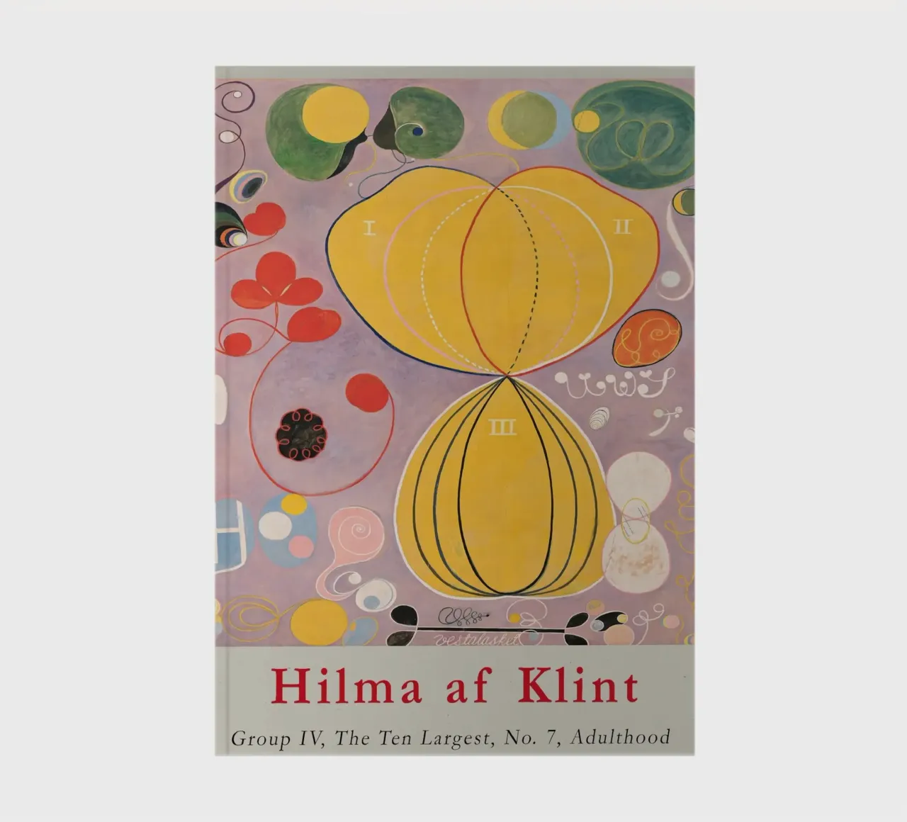 Hilma af Klint "Adulthood No. 7" Abstract Life Map notebook by homdeco