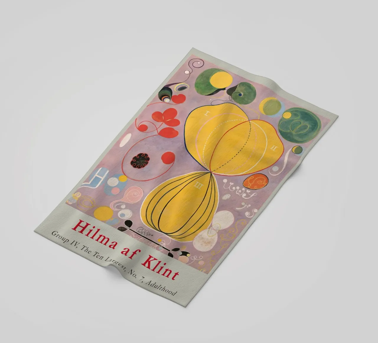 Hilma af Klint "Adulthood No. 7" Mappa astratta della vita telo mare da homdeco