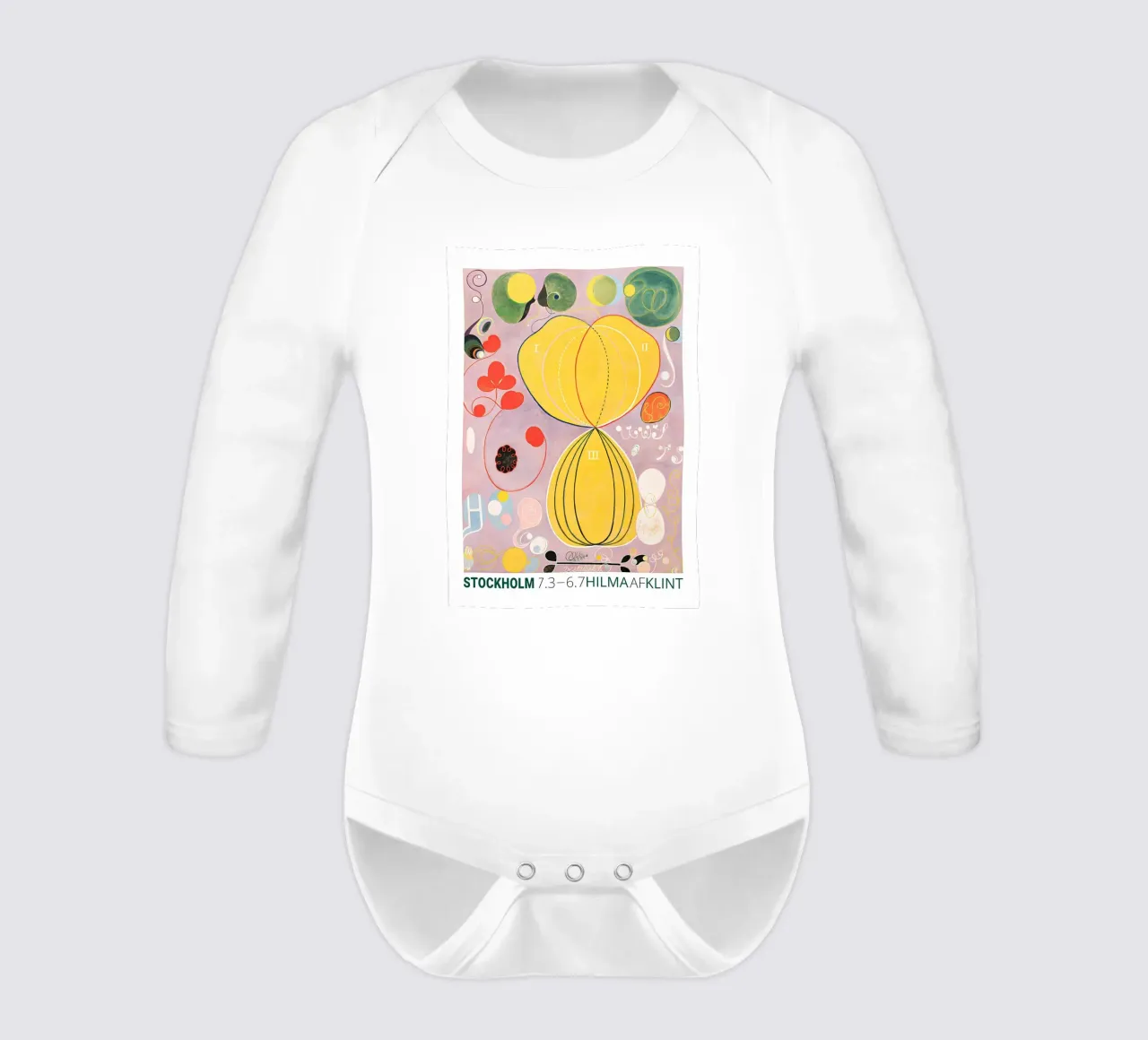 Hilma af Klint "Erwachsensein" Abstrakte Lebensreise Langarm Babybody von homdeco