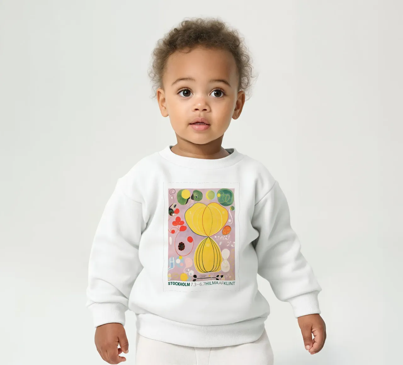 Hilma af Klint "Adulthood" Abstract Life Journey baby sweatshirt by homdeco