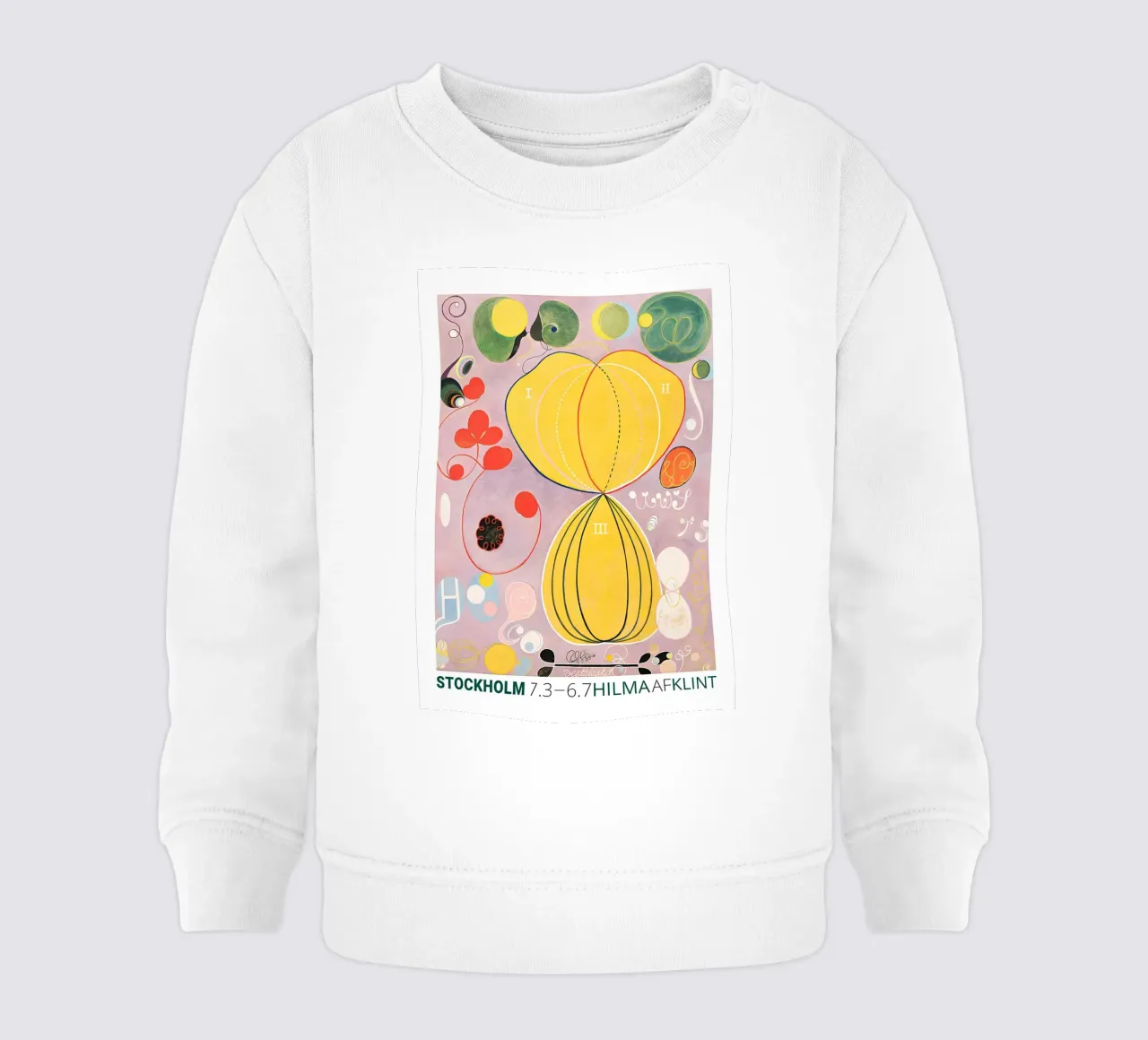 Hilma af Klint "Adulthood" Abstract Life Journey baby sweatshirt by homdeco