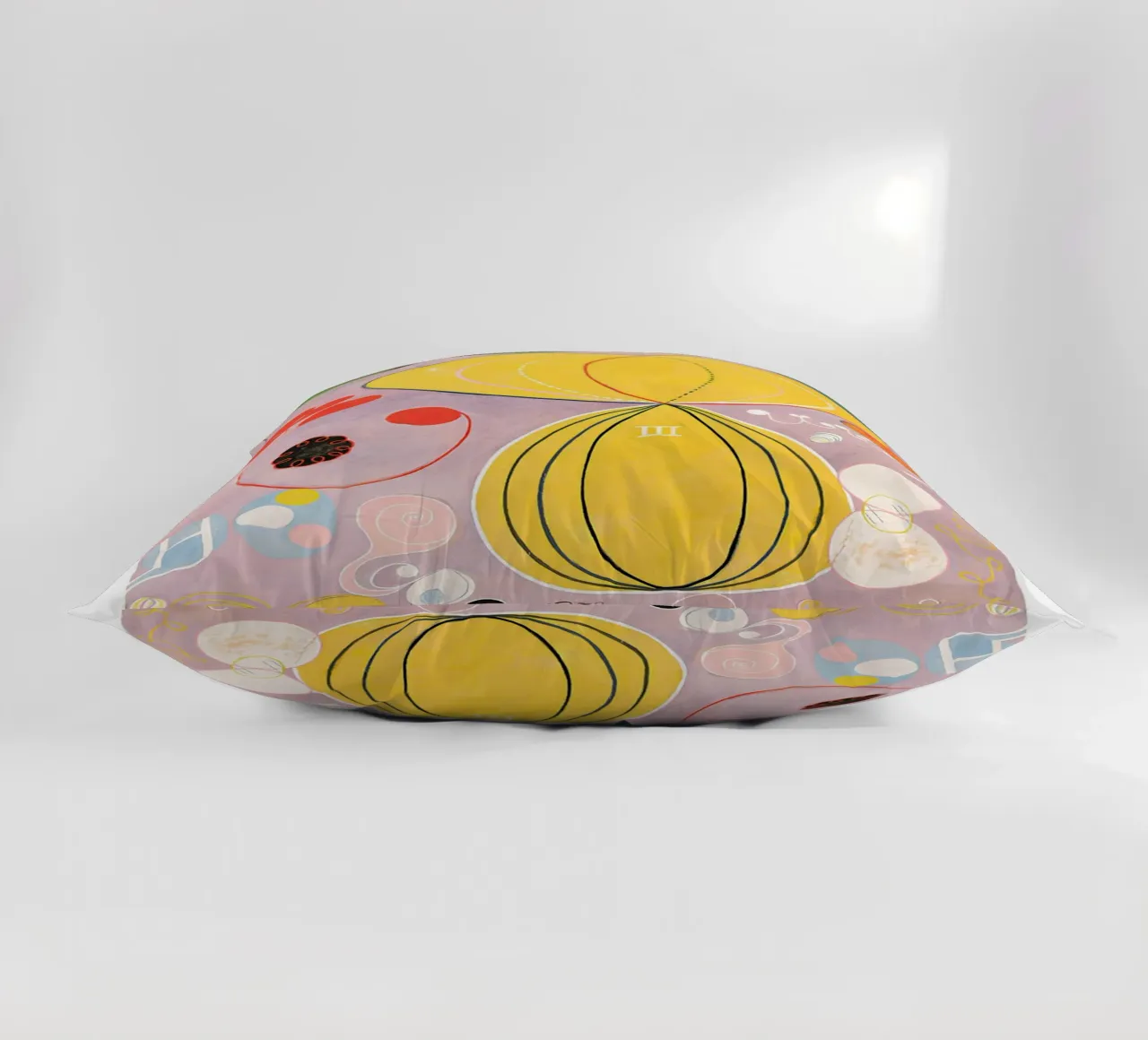 Hilma af Klint "Adulthood" Abstract Life Journey decorative cushion by homdeco
