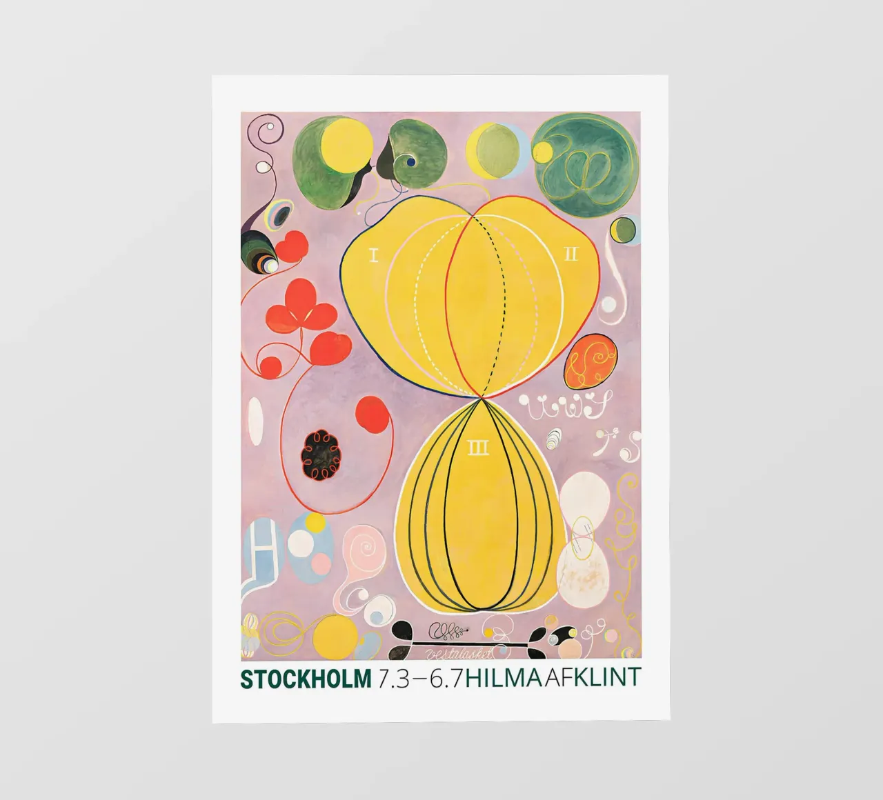 Hilma af Klint "Adulthood" Abstract Life Journey photo wallpaper by homdeco
