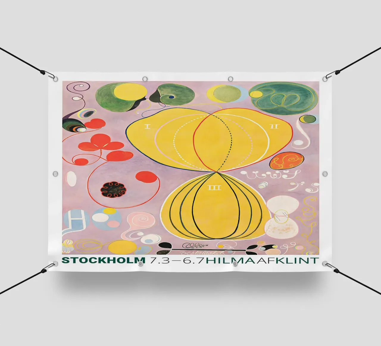 Hilma af Klint "Adulthood" Abstract Life Journey pvc cover by homdeco
