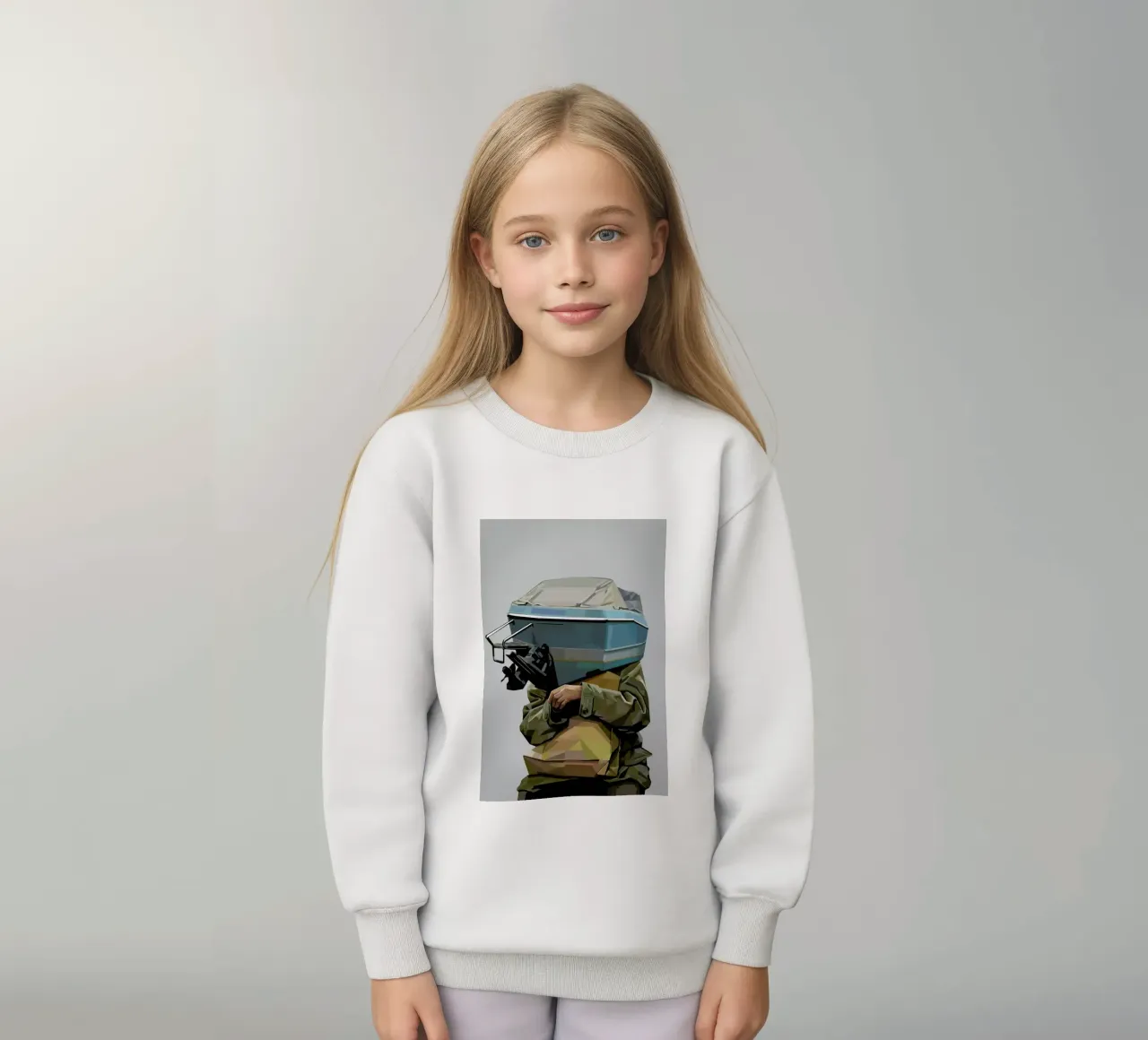Boatface Kinder Sweatshirt von Tapio Mömmö