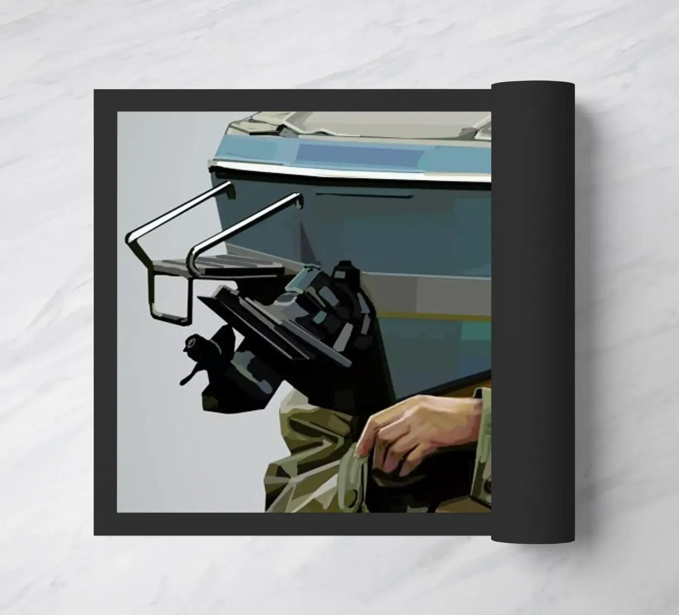 Boatface doormat by Tapio Mömmö