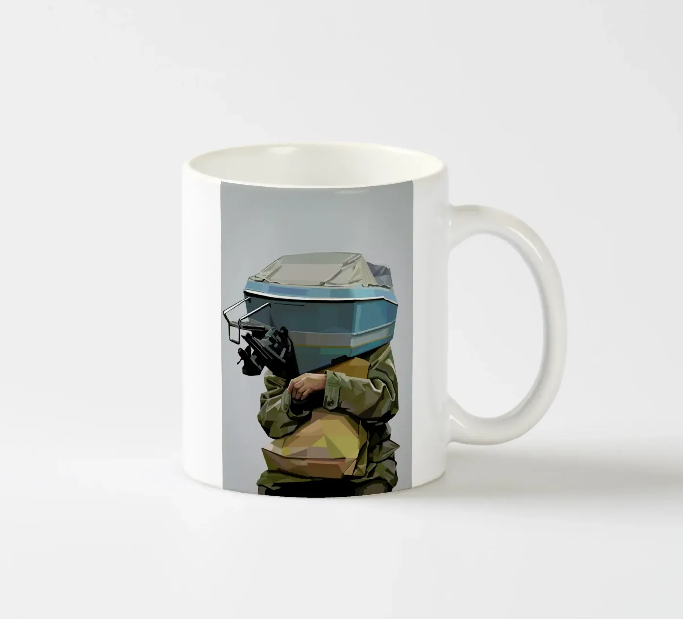 Boatface ceramic mug by Tapio Mömmö