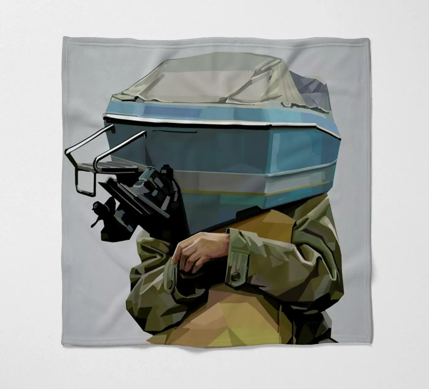 Boatface Fleecedecke von Tapio Mömmö