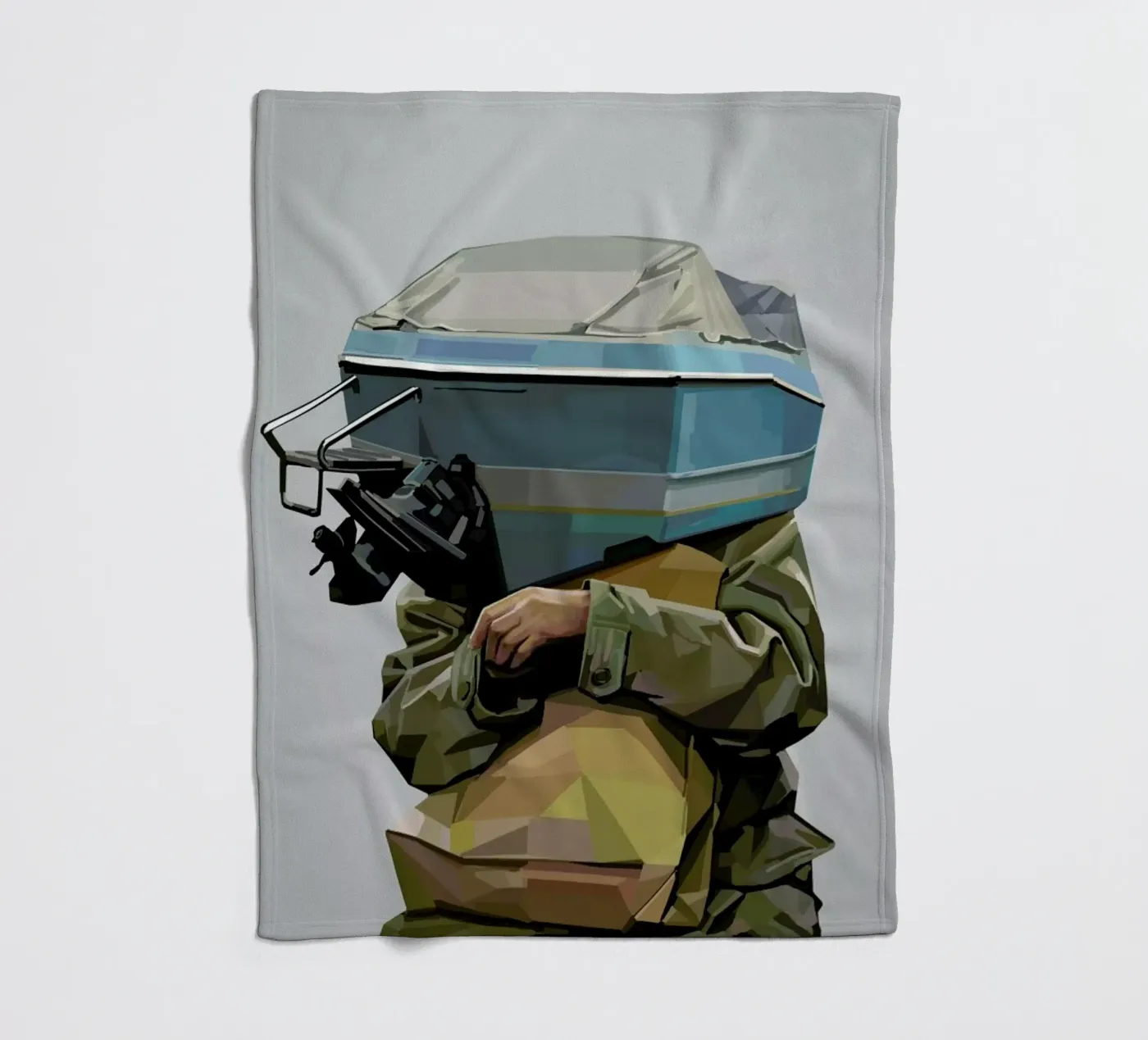 Boatface Fleecedecke von Tapio Mömmö